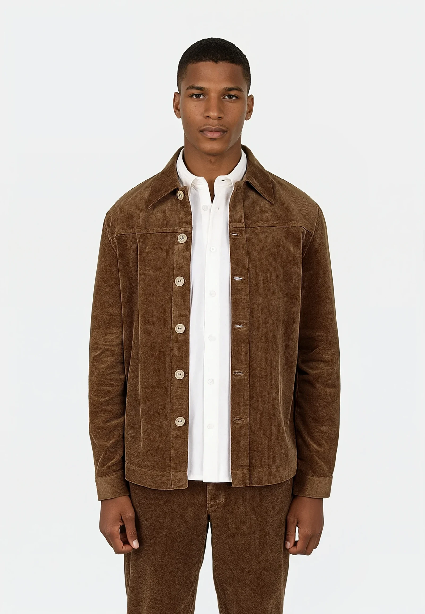 Dylan cord overshirt 3.0 - Brown