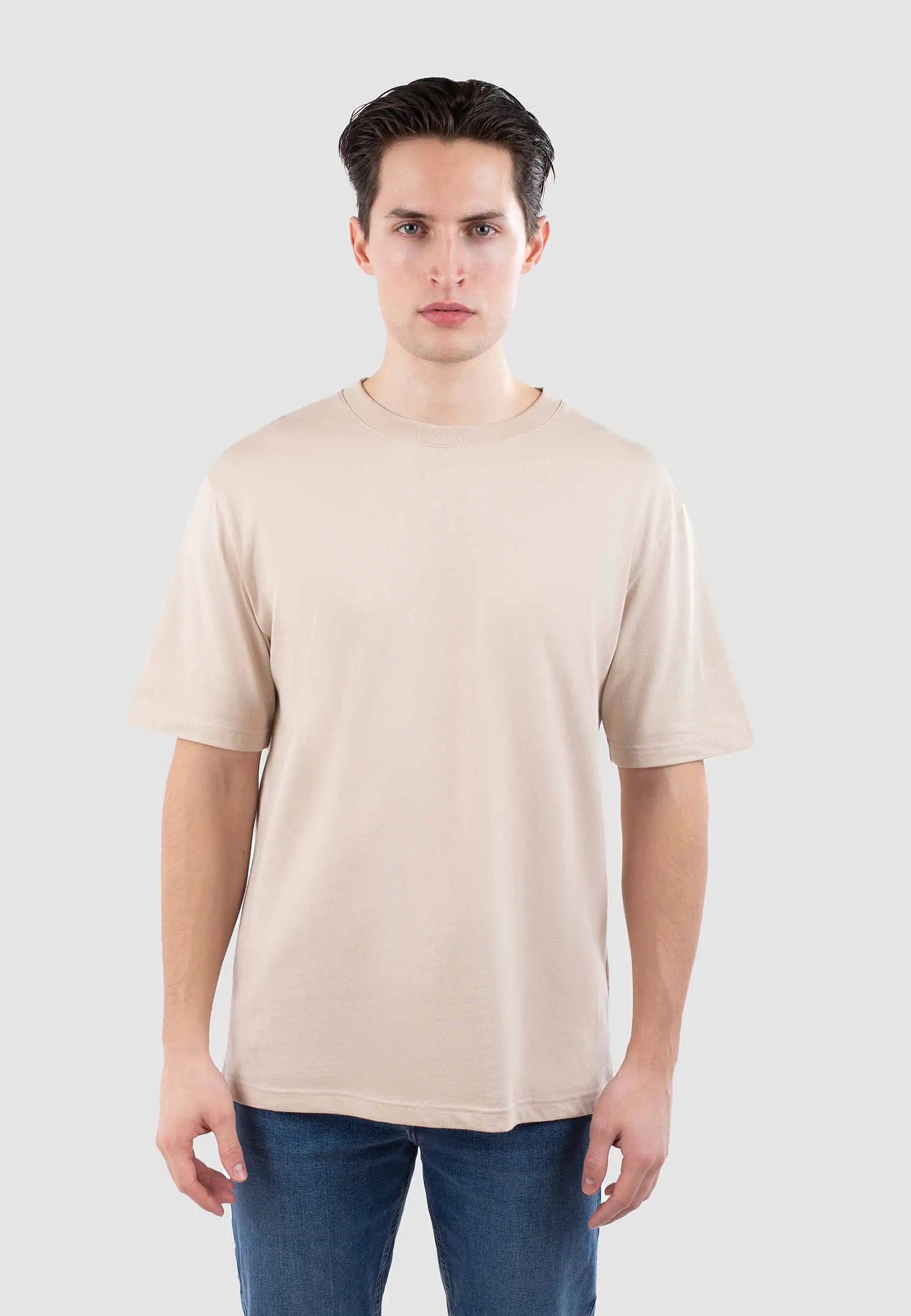 Mico high collar tshirt - Mojave beige