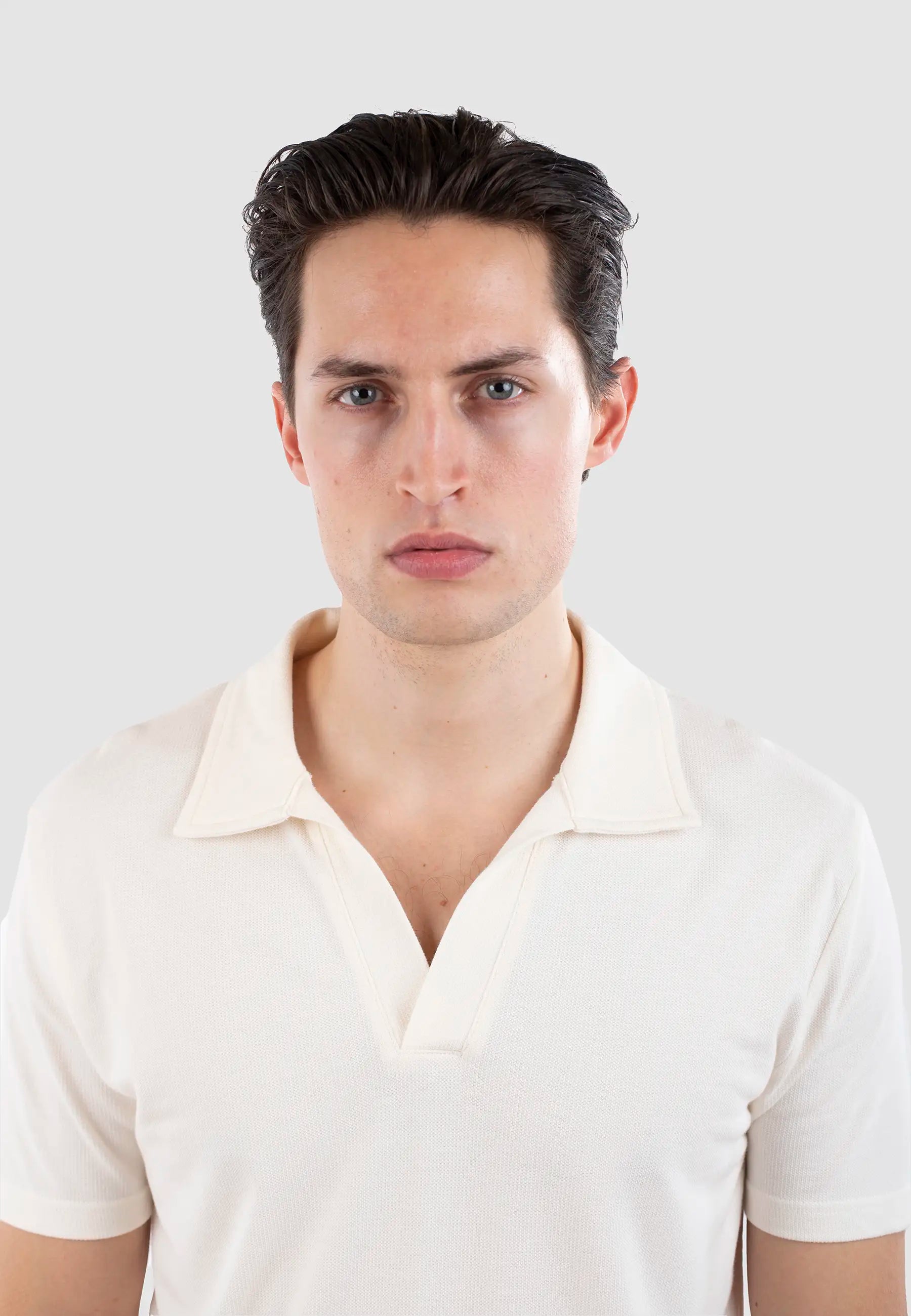 Nelson polo pique shirt - Off white