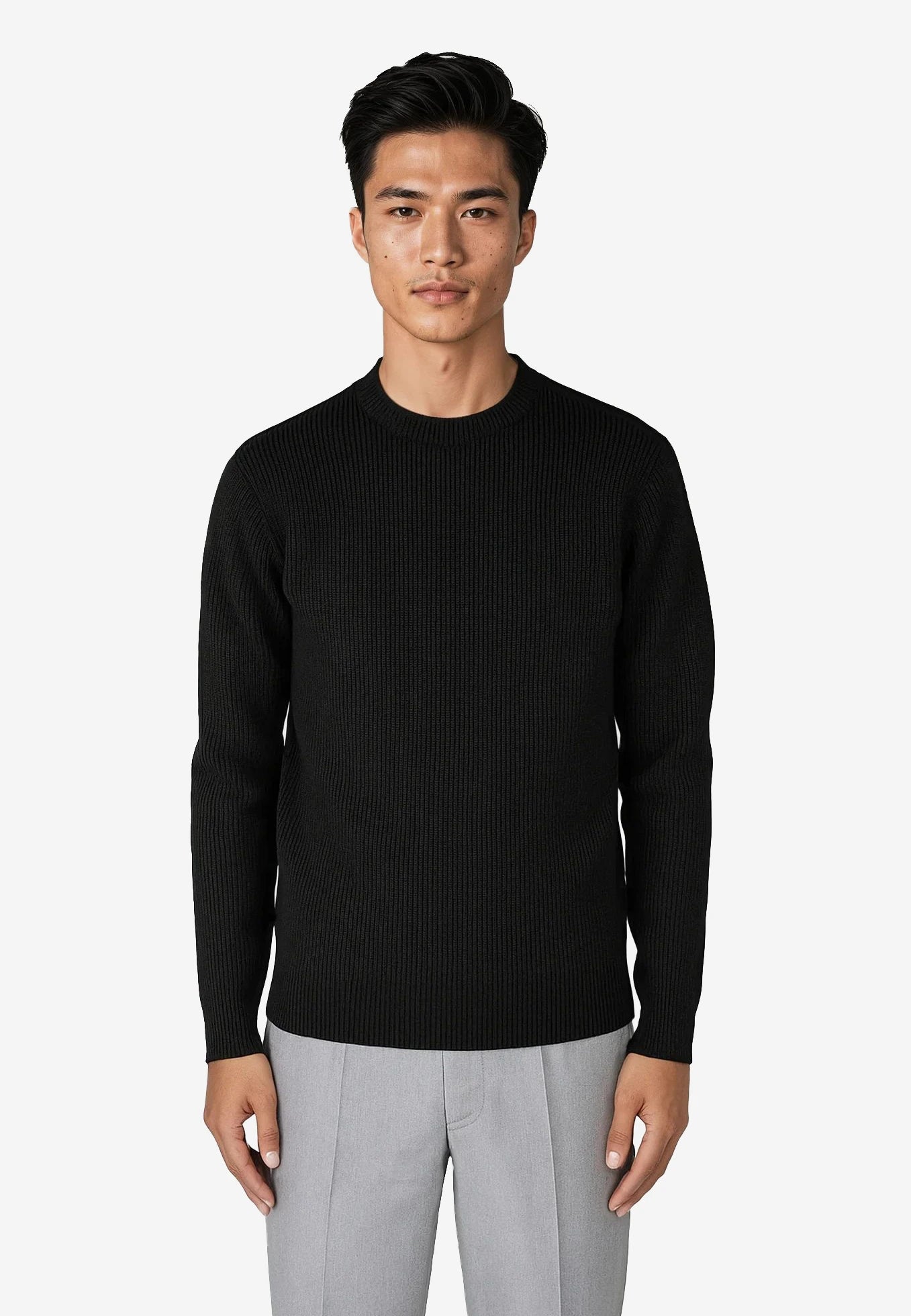 Eddie knitted sweater - Black