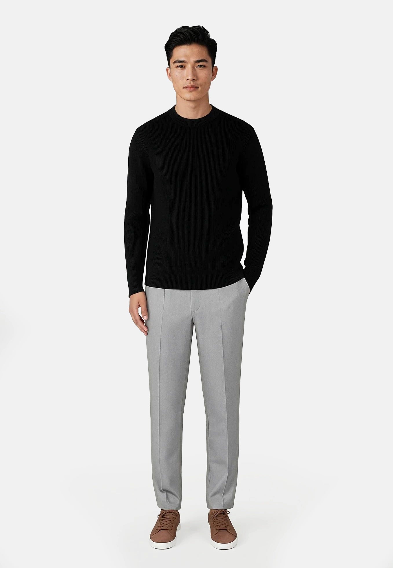 Eddie knitted sweater - Black