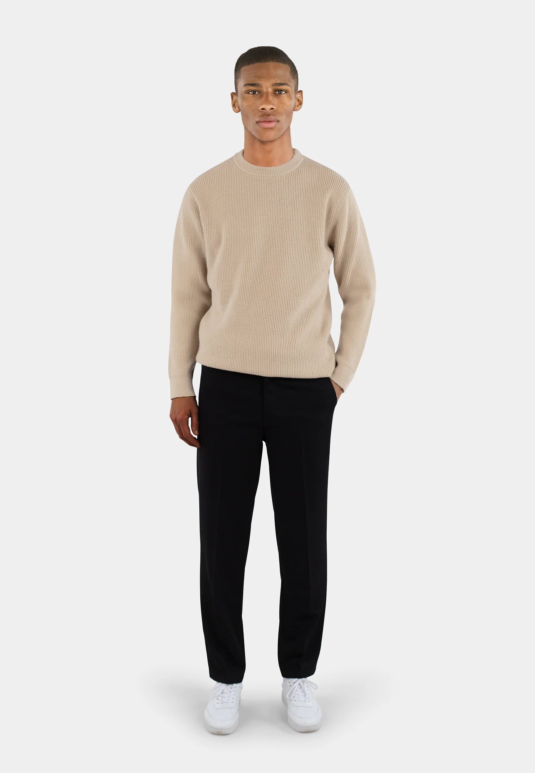 Eddie knitted sweater - Light beige