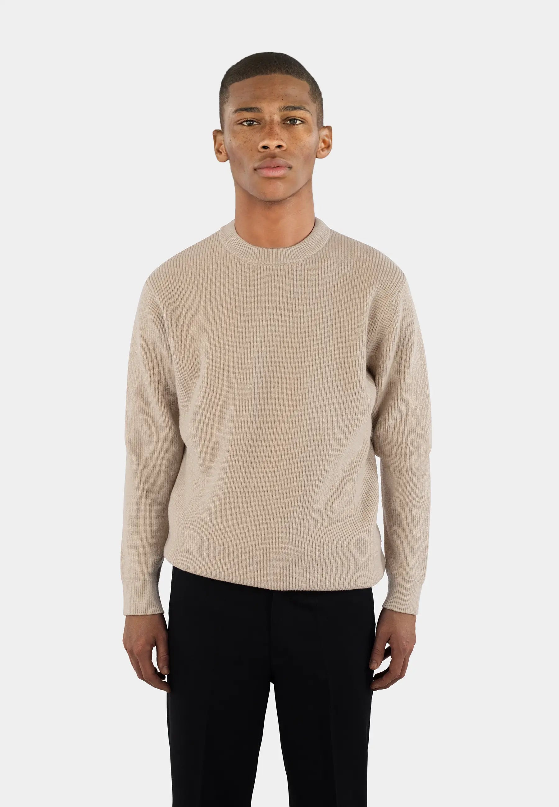 Eddie knitted sweater - Light beige