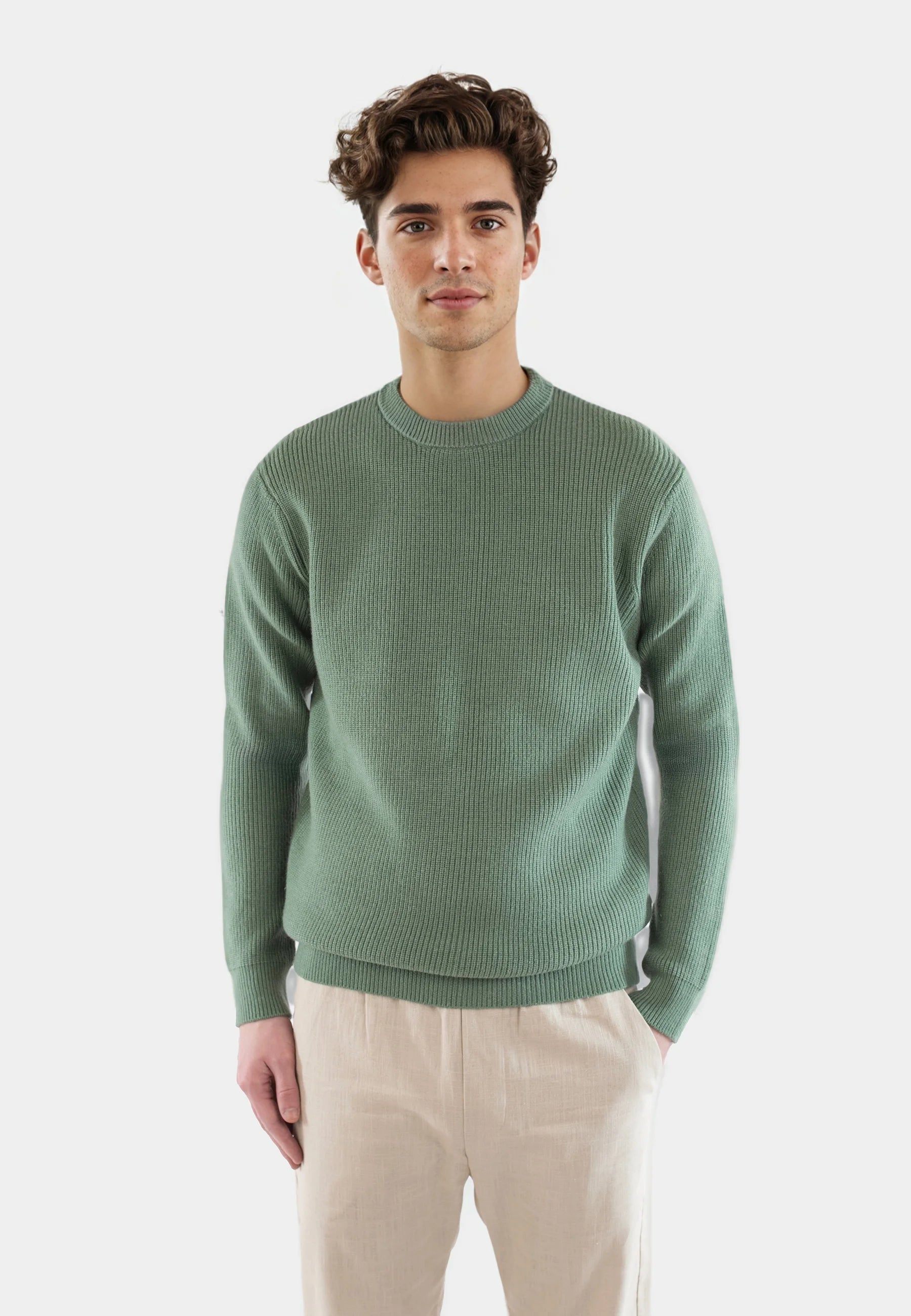 Eddie knitted sweater - Light green