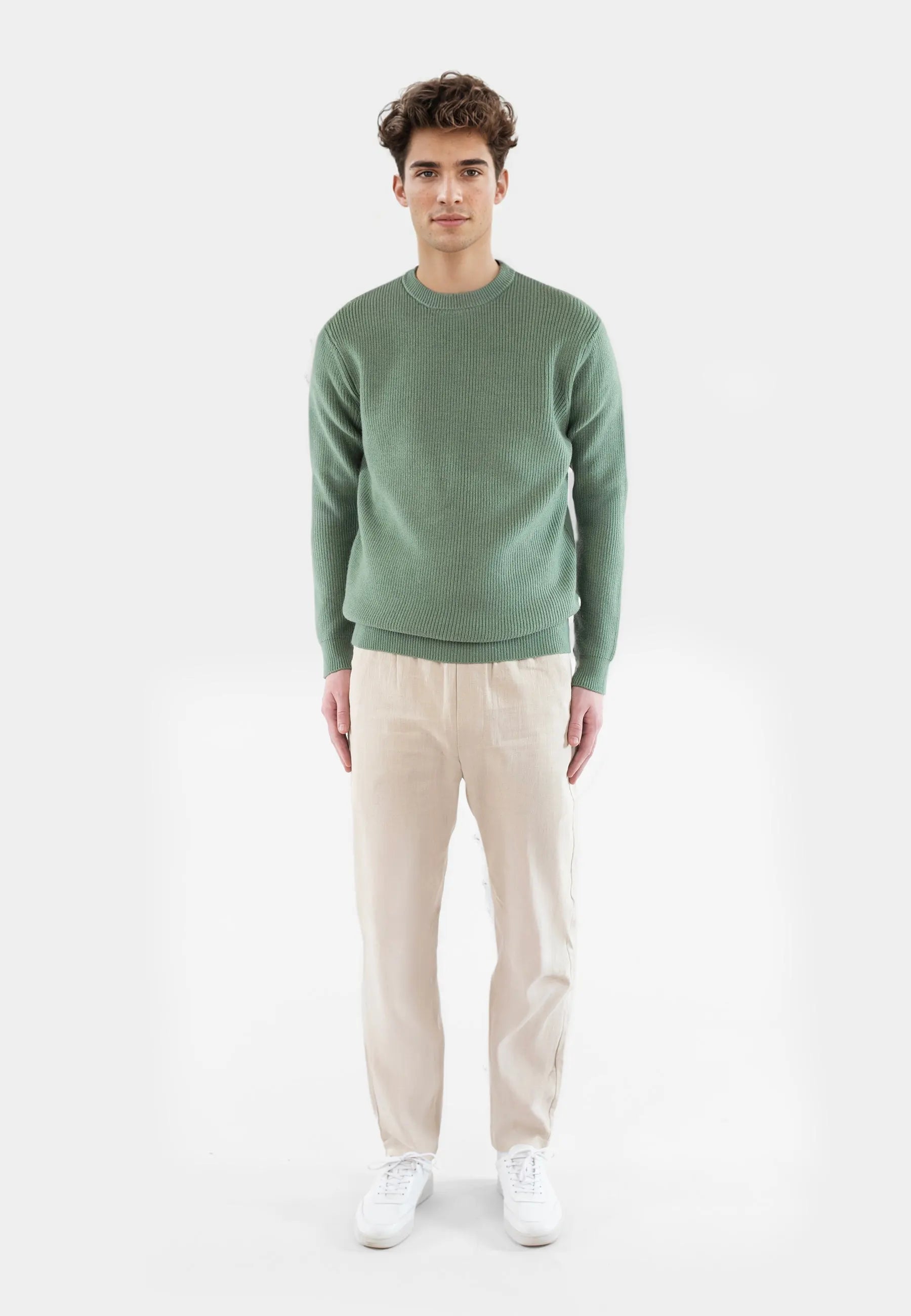 Eddie knitted sweater - Light green