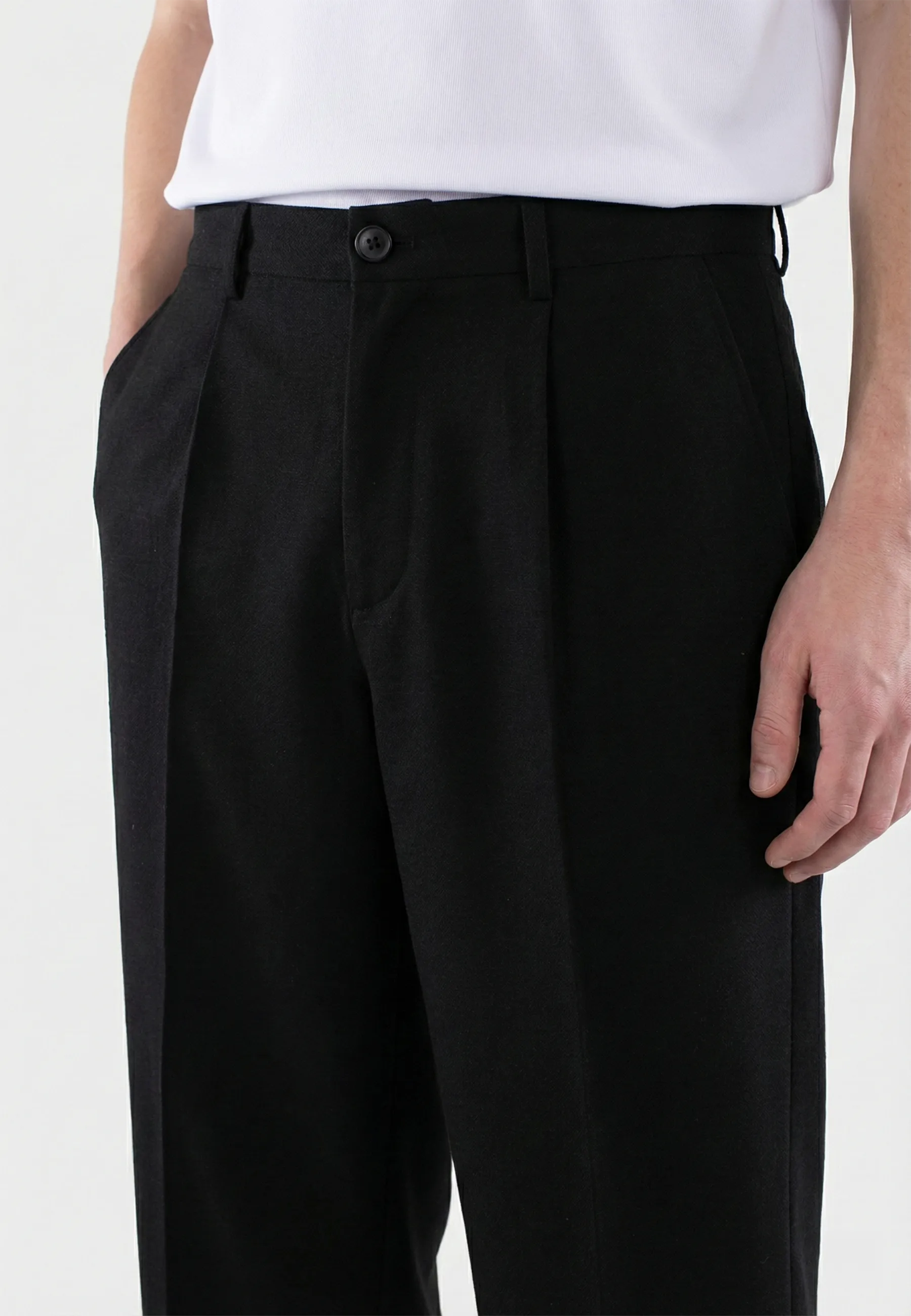 Ethan Heavy Relaxed Fit trousers - Black