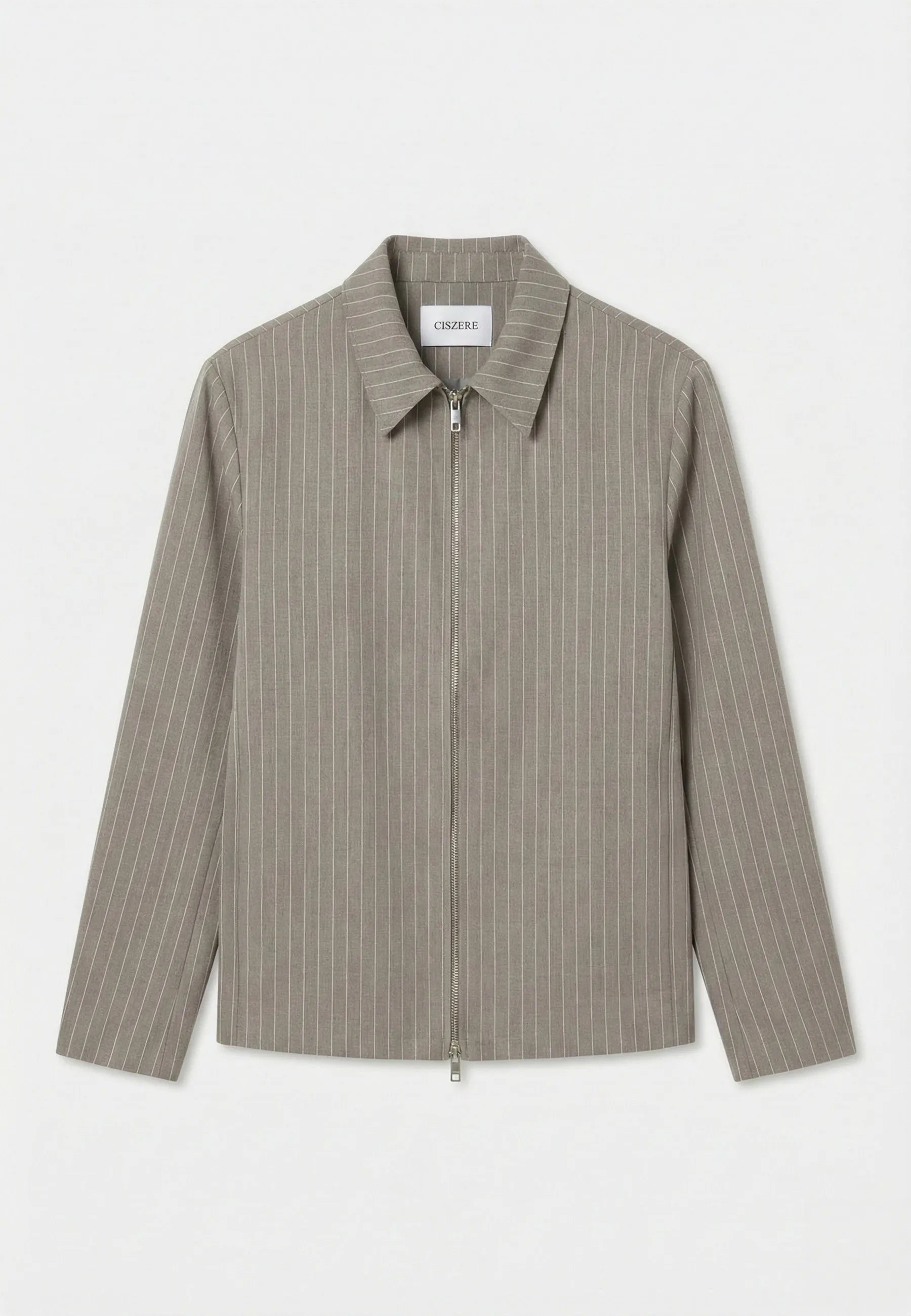 Evander suit zip overshirt - Taupe