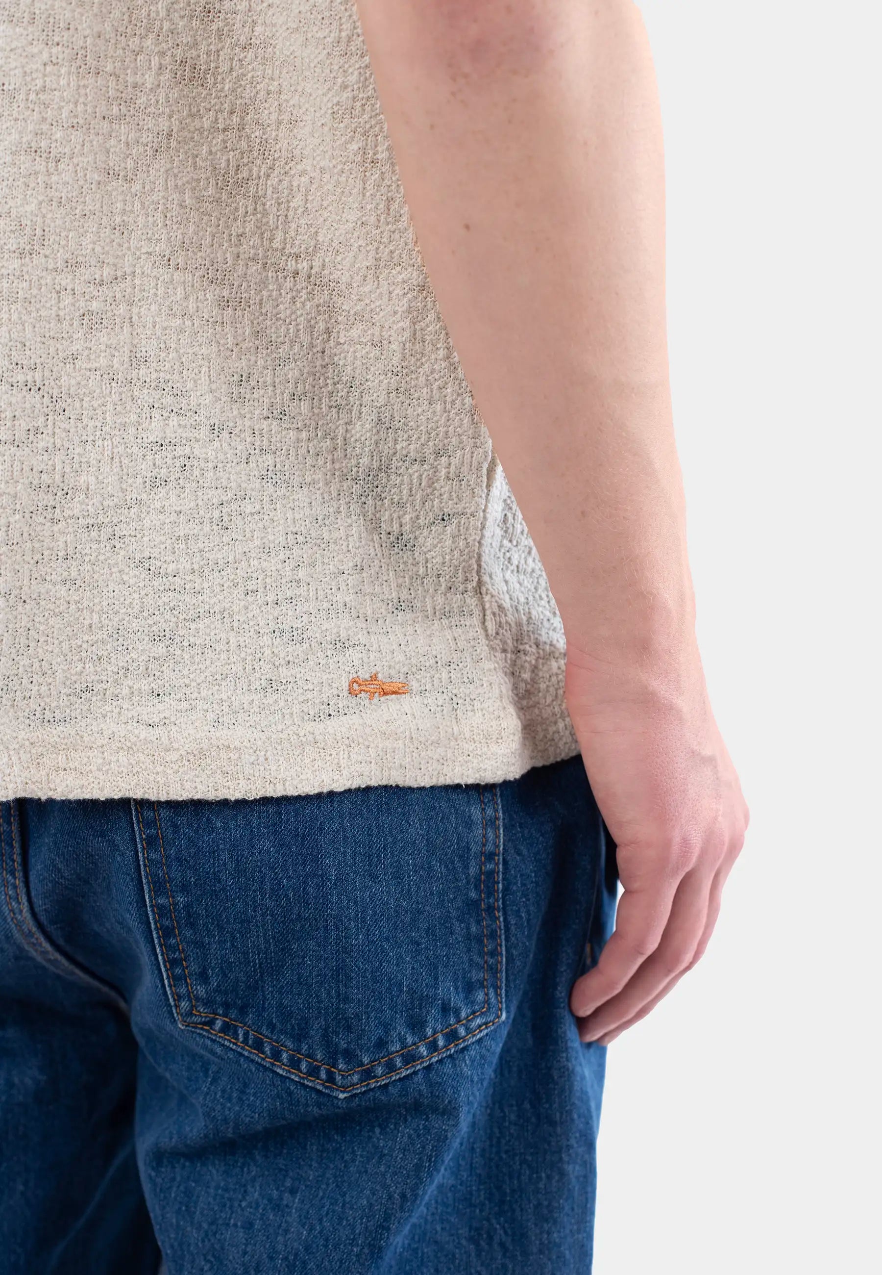 Franklin boucle t-shirt - Beige