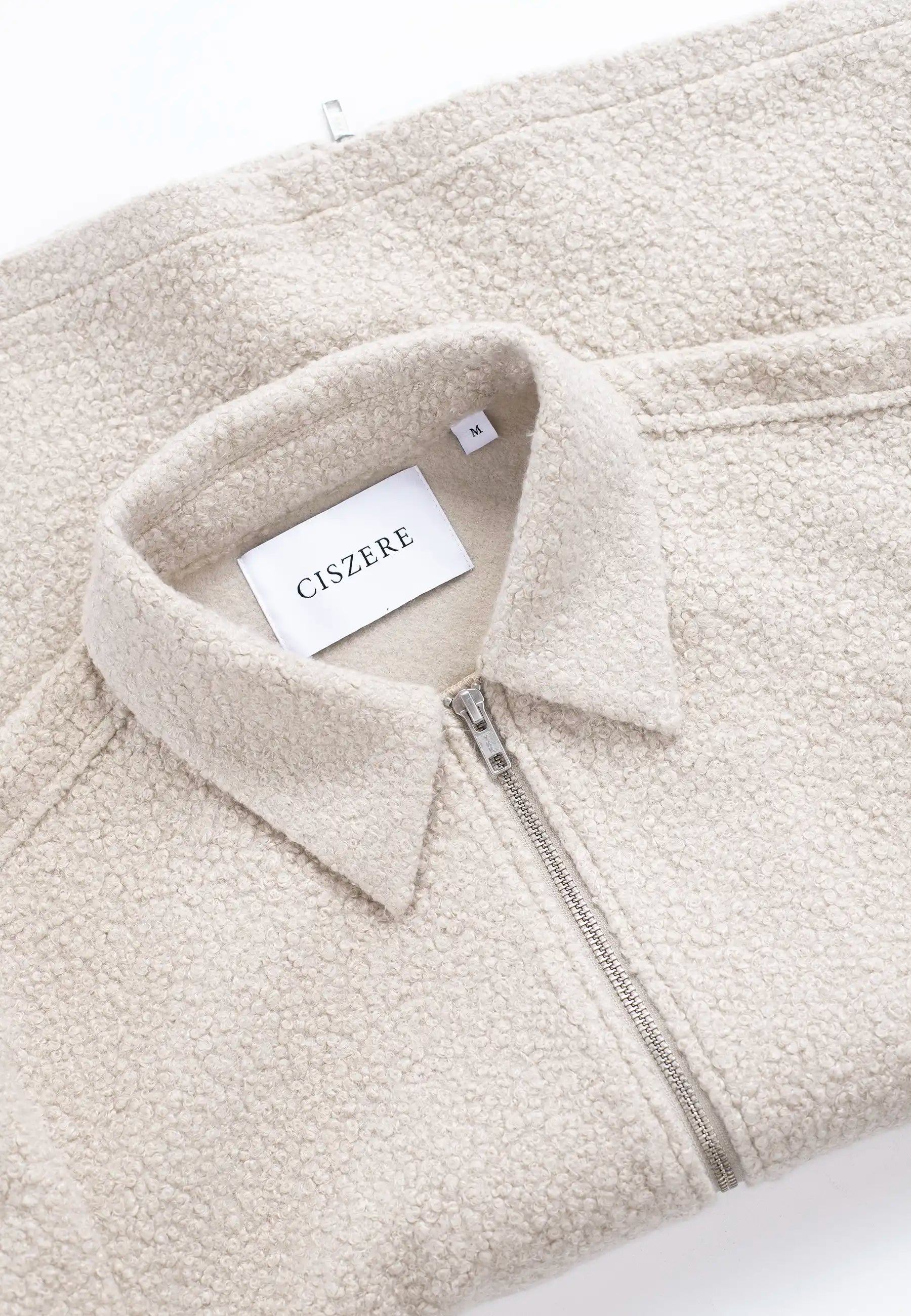 Fred boucle overshirt - Beige
