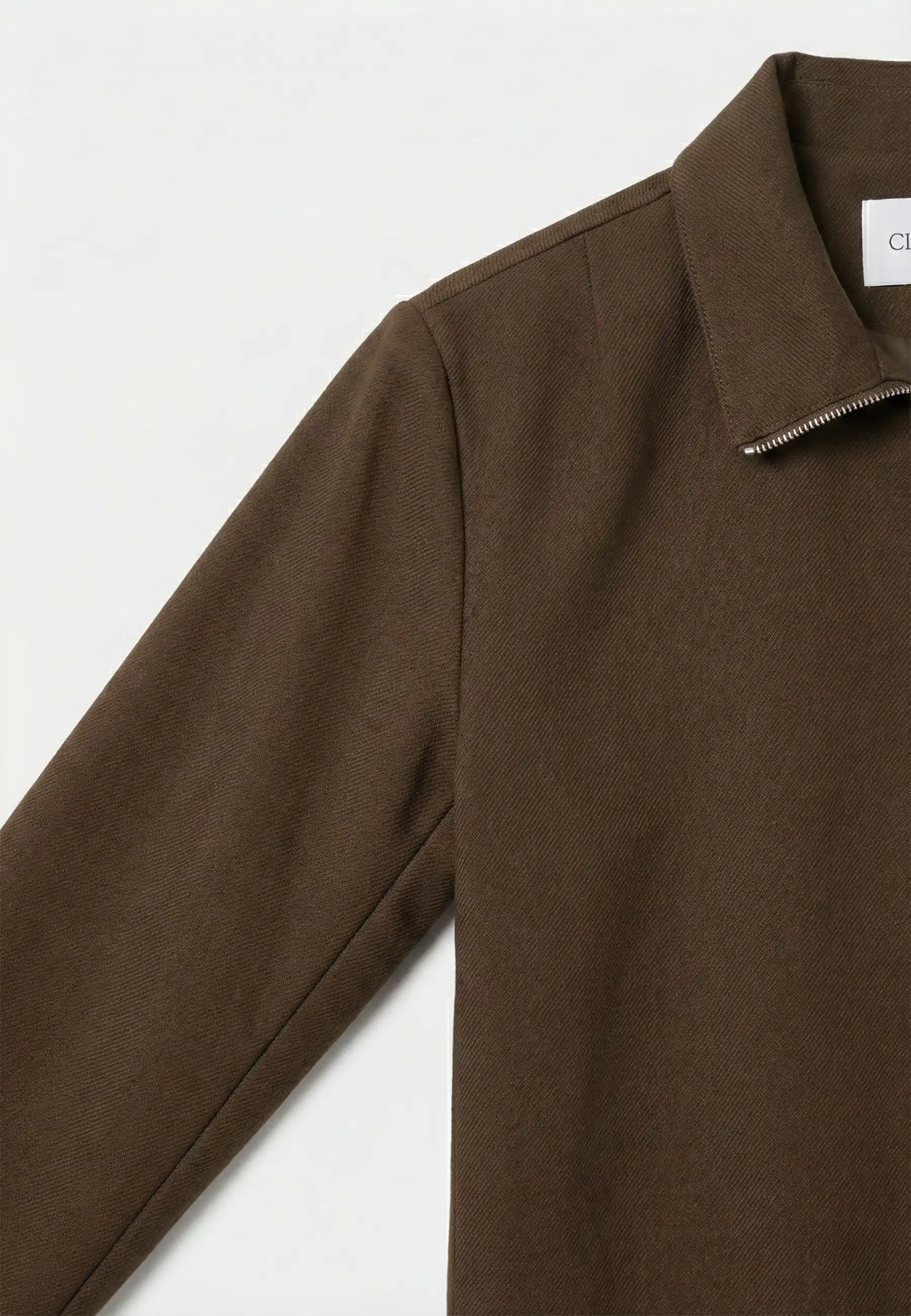 Freddie cropped overshirt - Brown