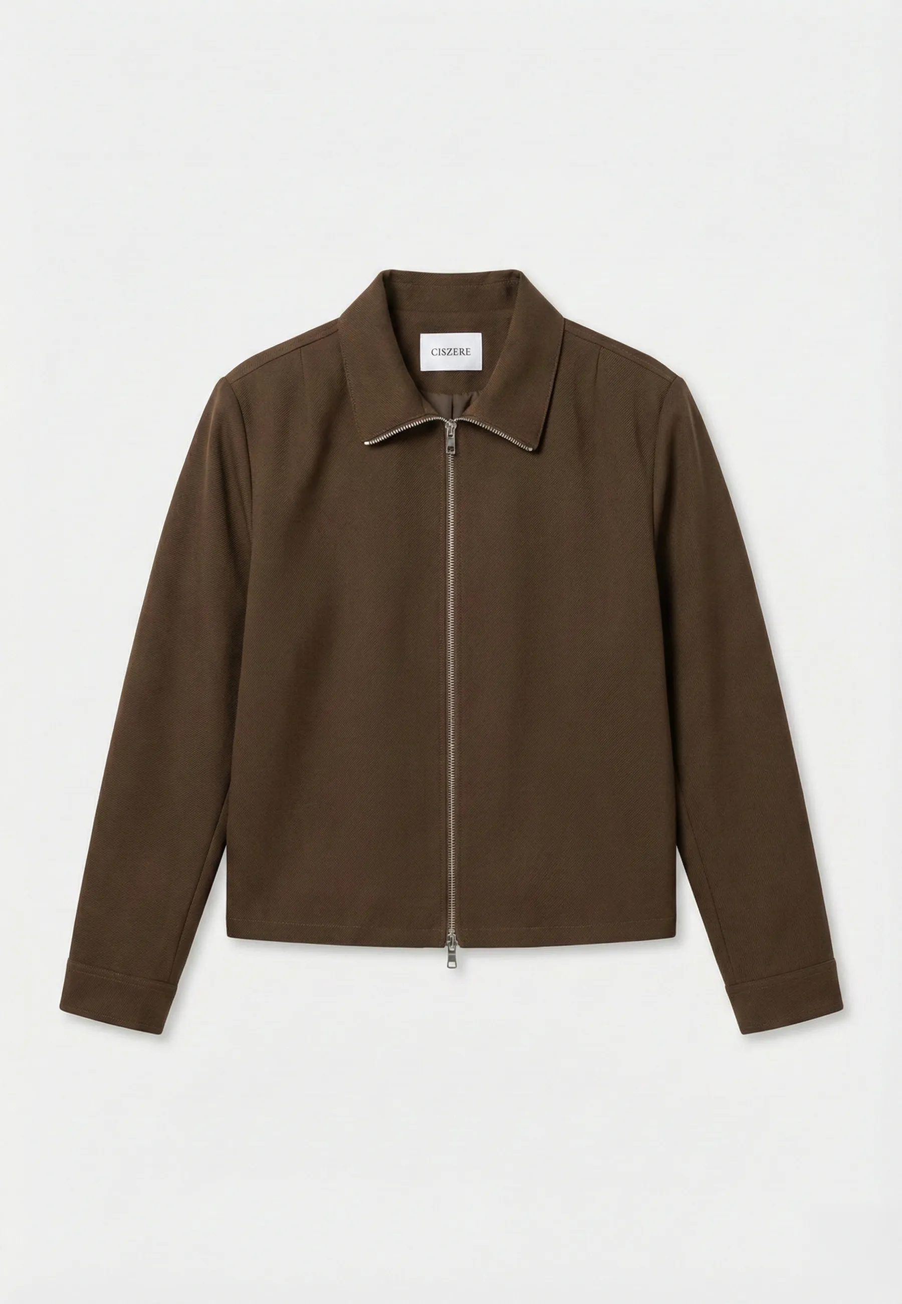 Freddie cropped overshirt - Brown