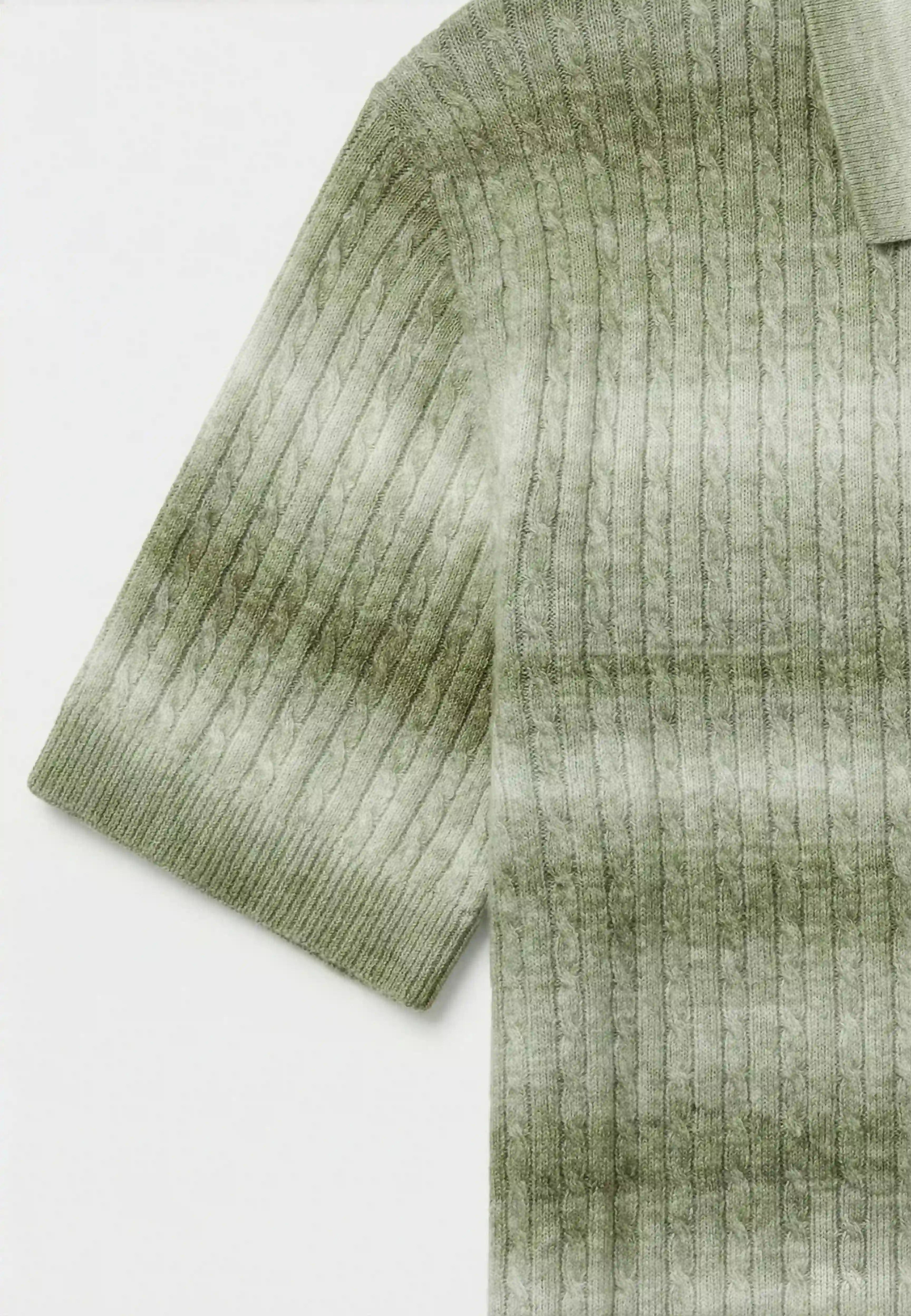 Gabe knitted polo - Green