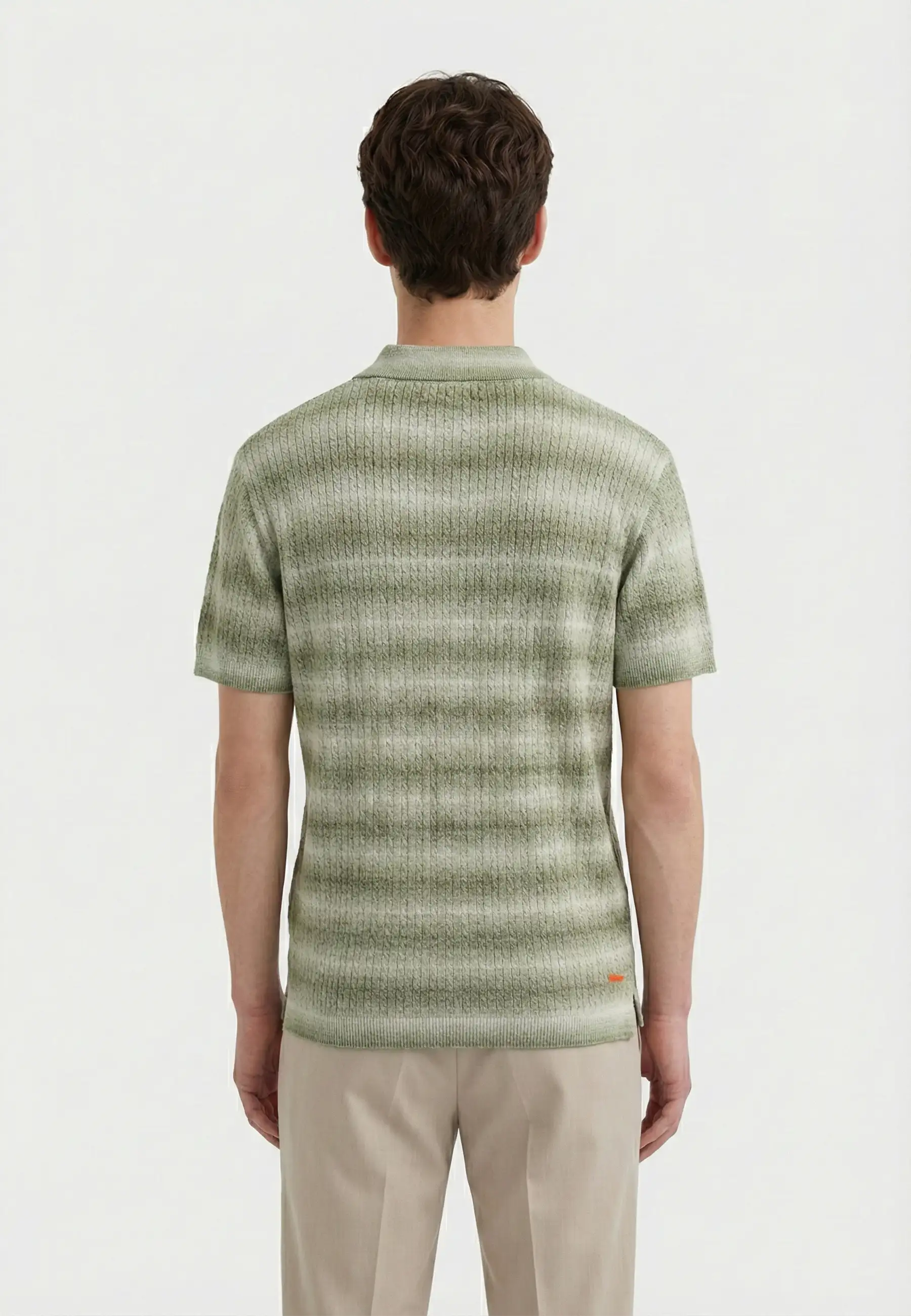 Gabe knitted polo - Green