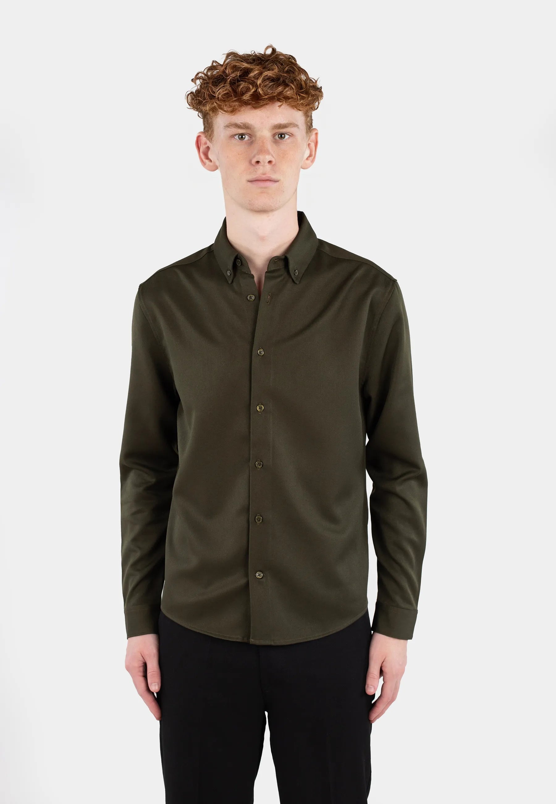 Redy viscose blend shirt - Dark green