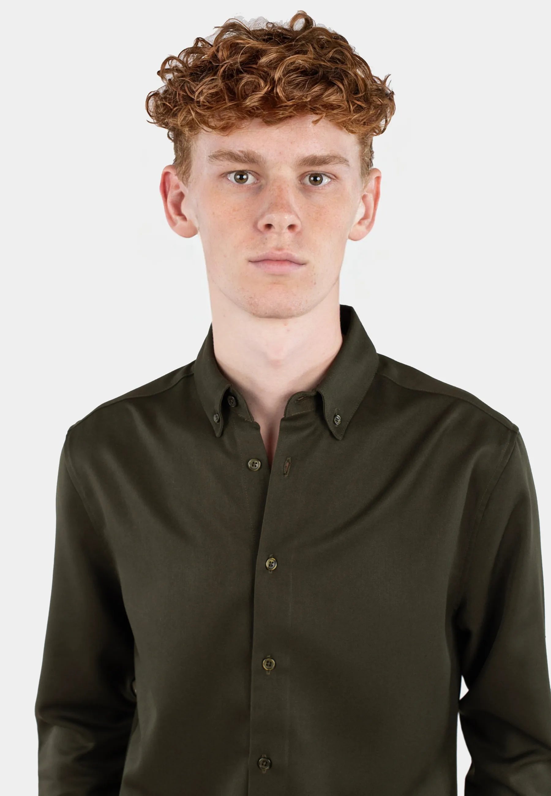 Redy viscose blend shirt - Dark green