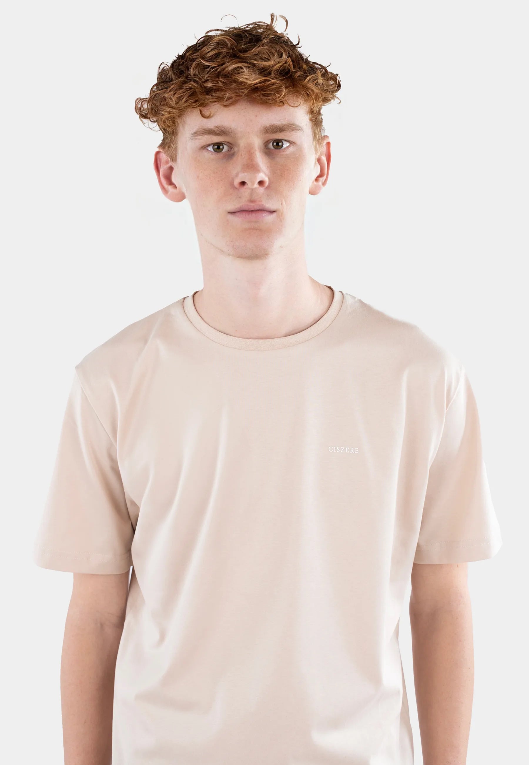 Jace printed t-shirt  - Sand