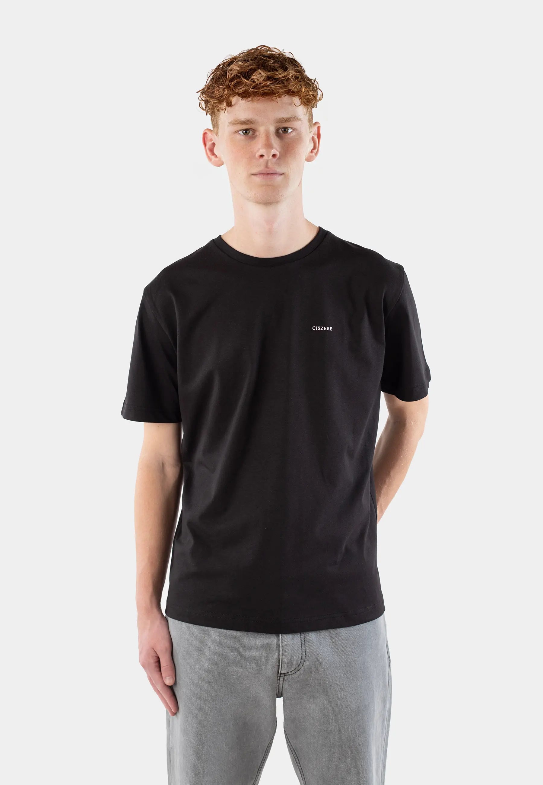 Jace printed tee  - Black