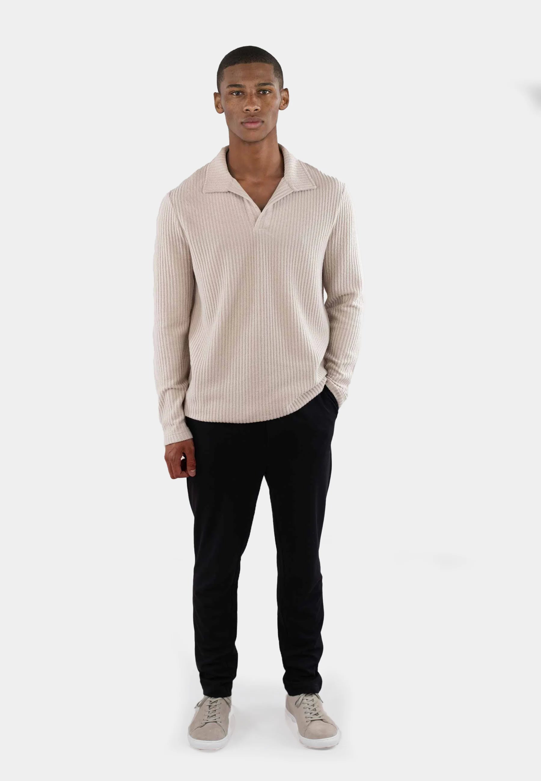 Nelson knitted long sleeve - Oyster