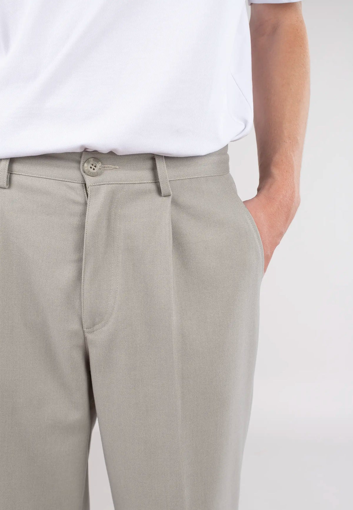 Ethan Heavy Relaxed Fit byxor - Taupe