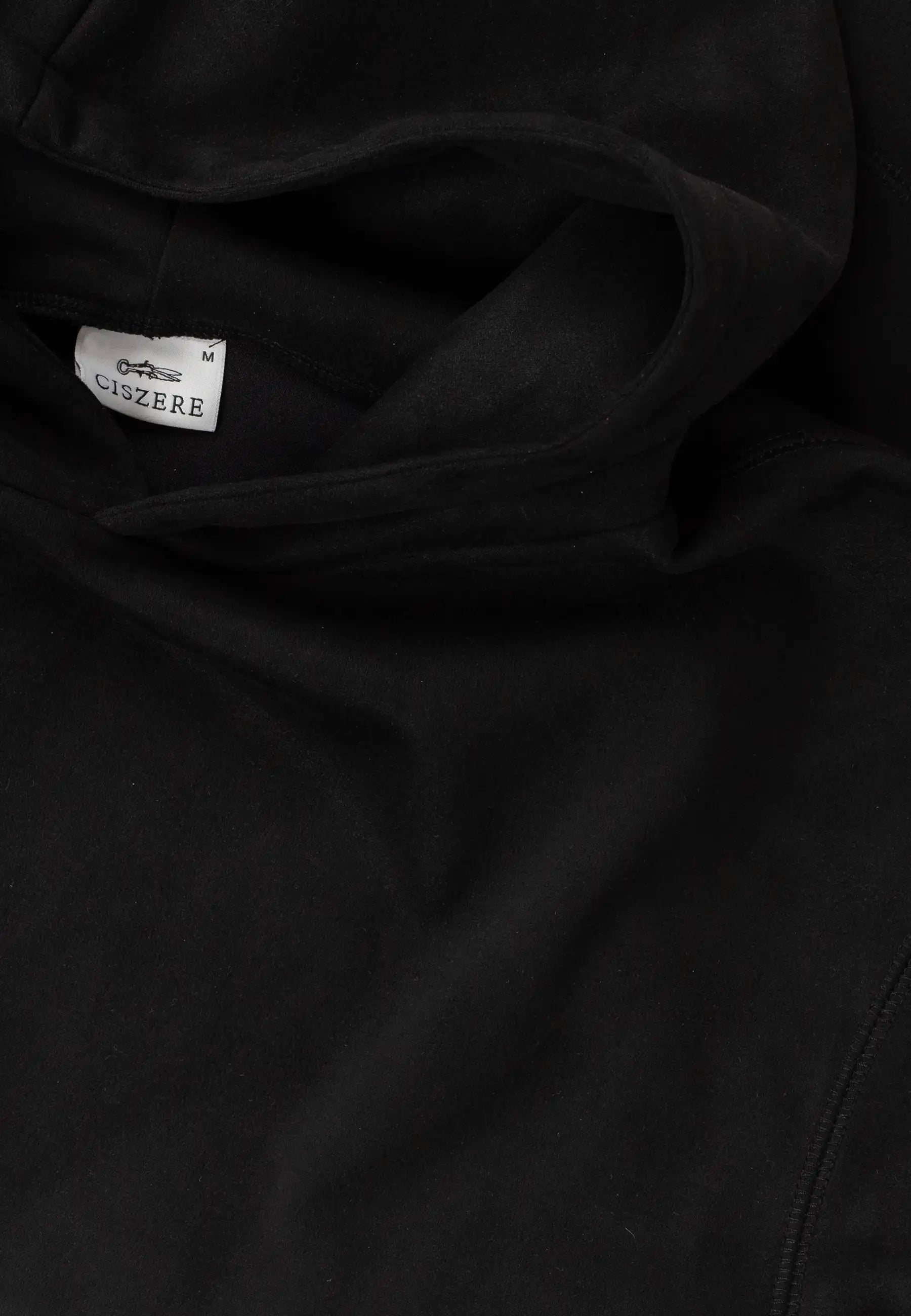 Sami faux suede hoodie - Panter black