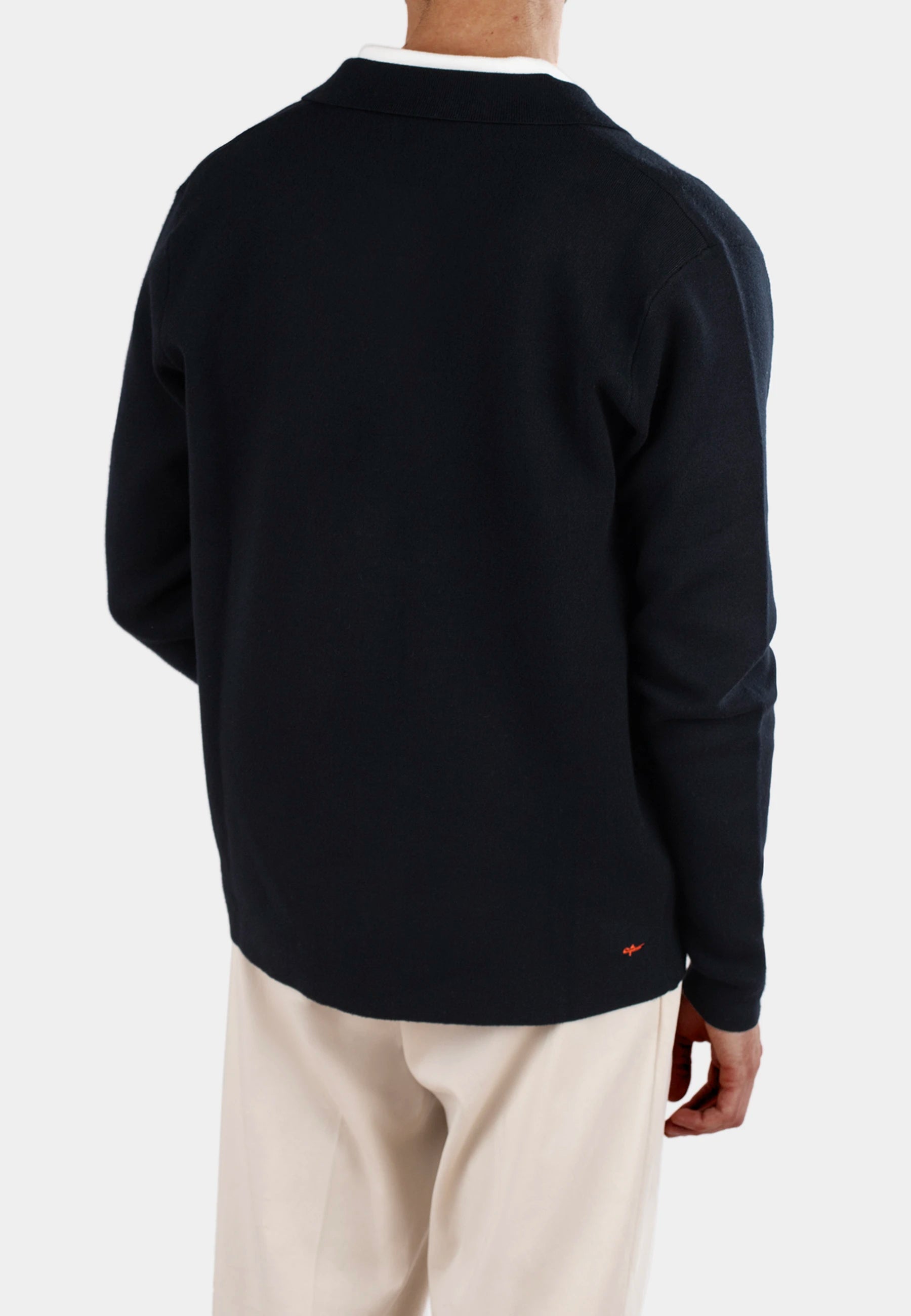 Conrad knitted overshirt - Black