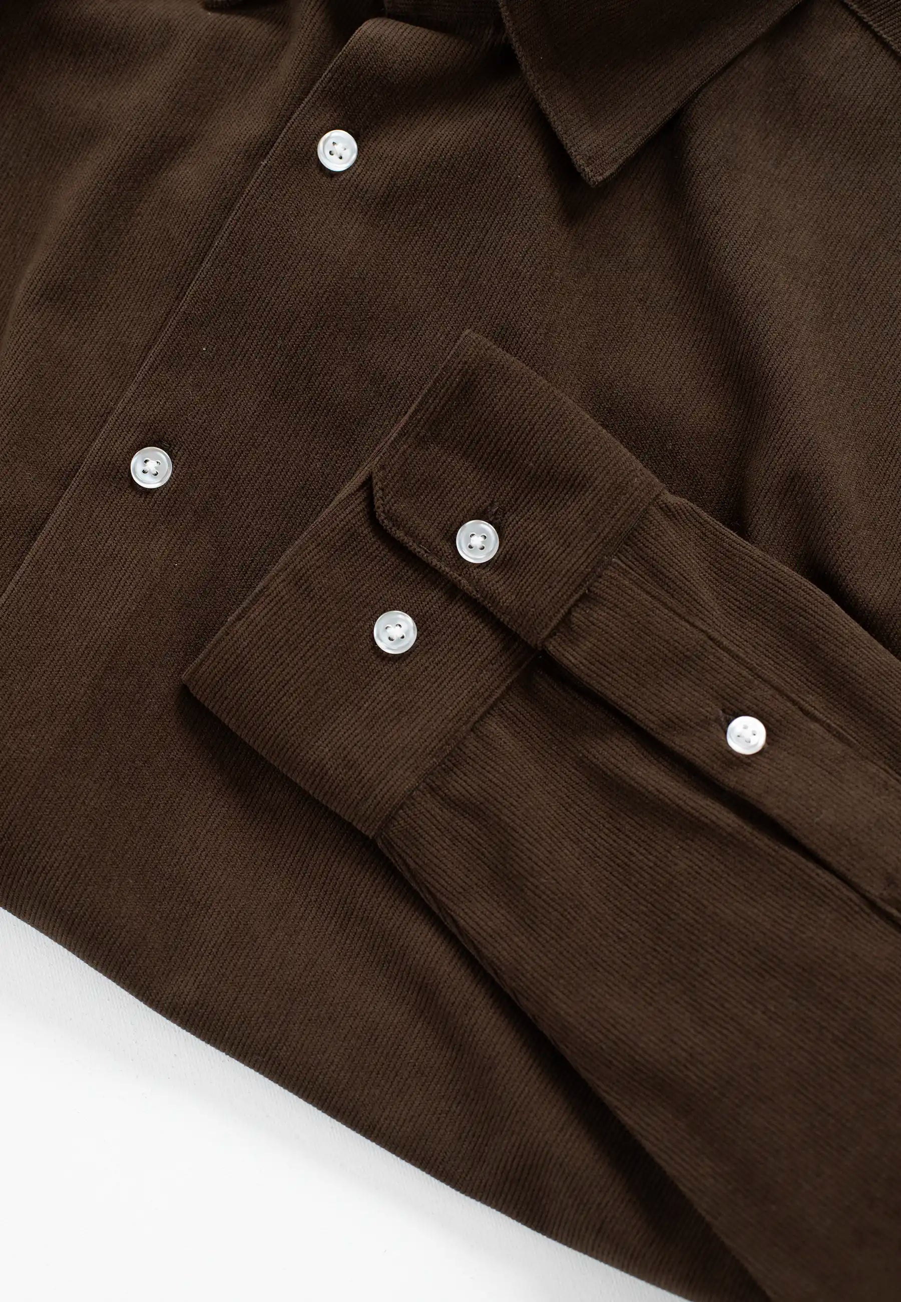 Walker cord shirt - Dark Brown