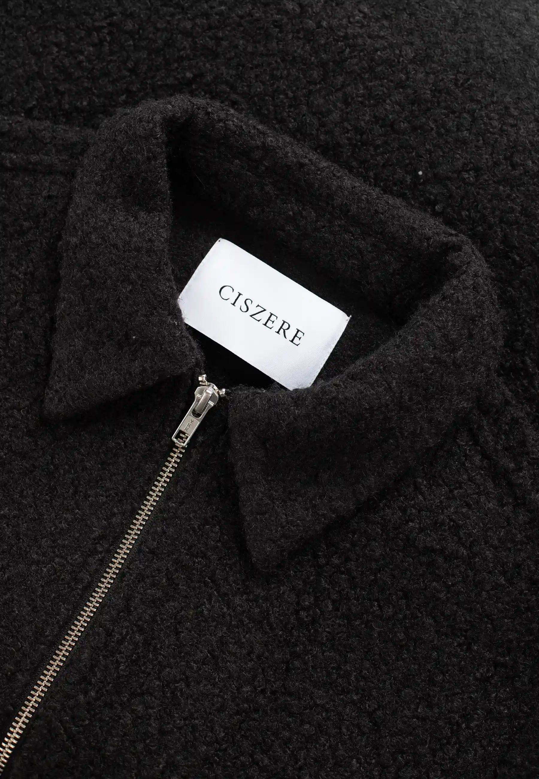 Fred boucle overshirt - Black