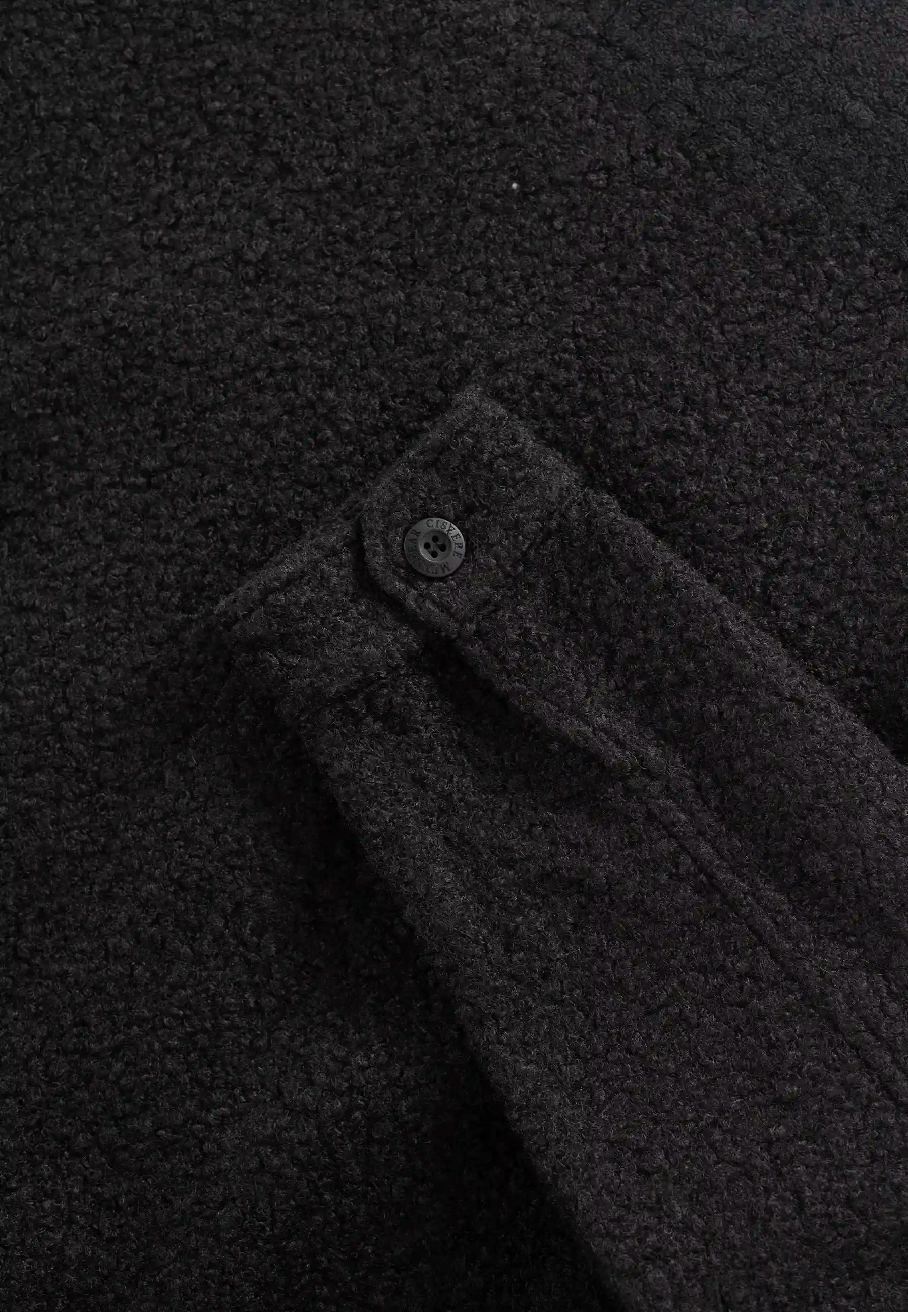 Fred boucle overshirt - Black