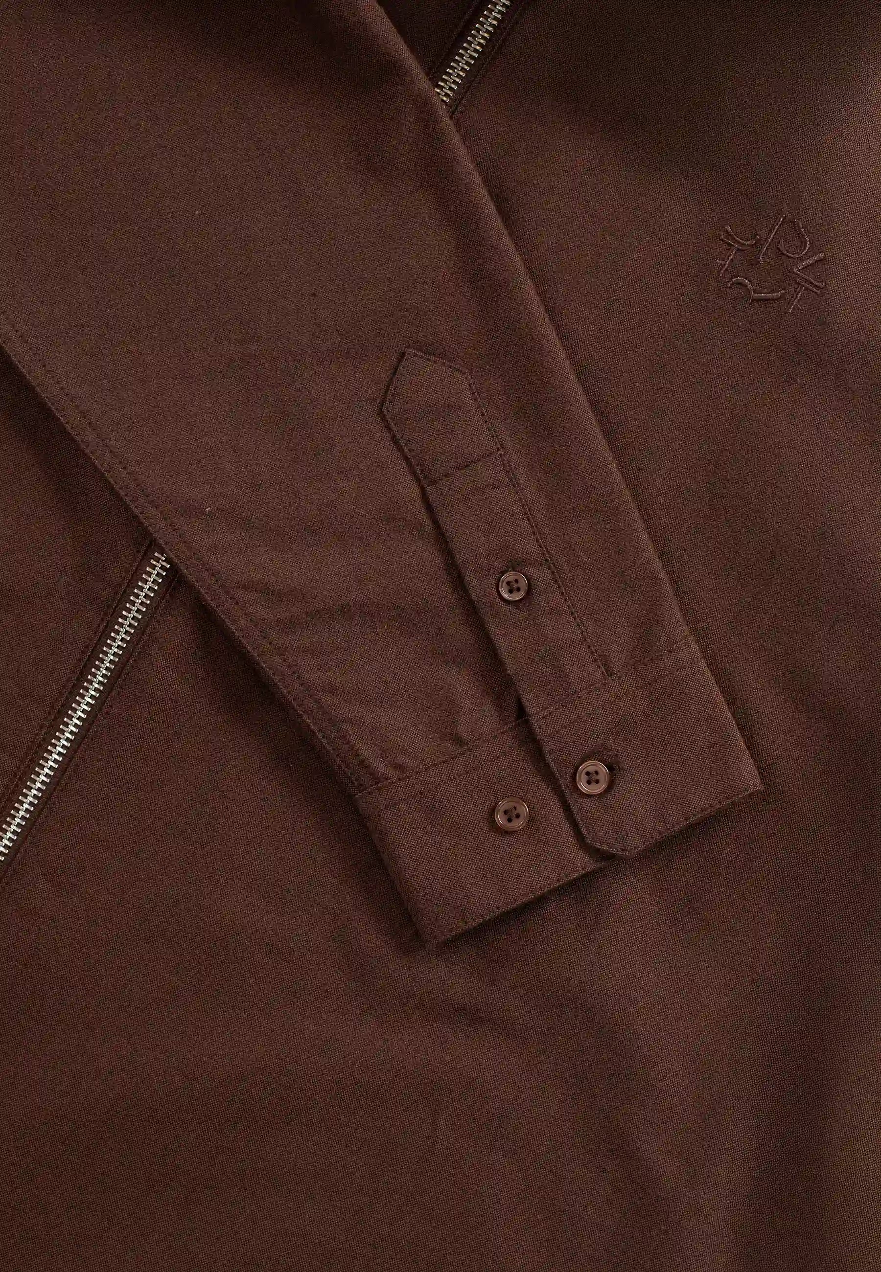 Aden oxford zip  - Dark Brown