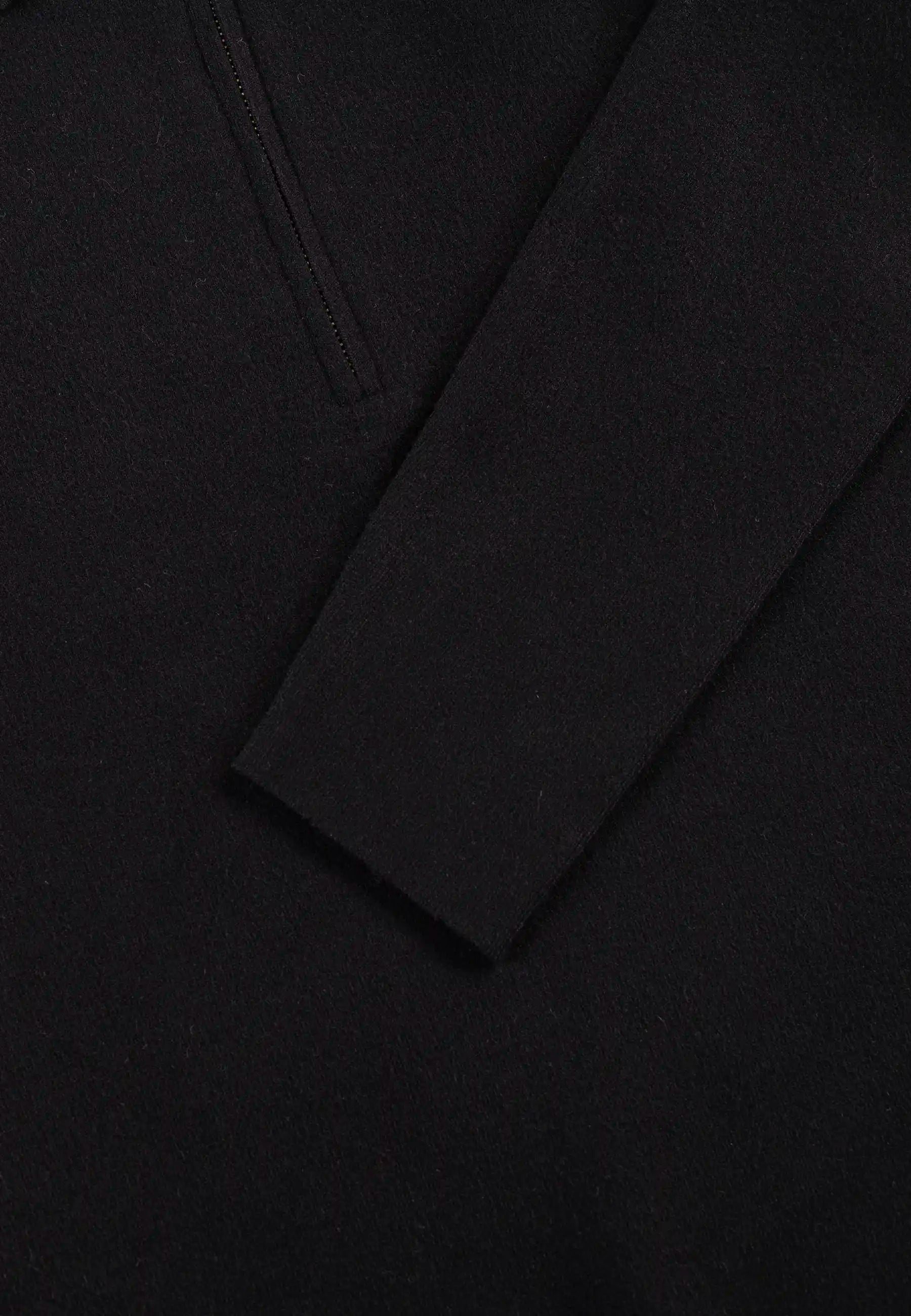 Caleb knitted half zip - Black