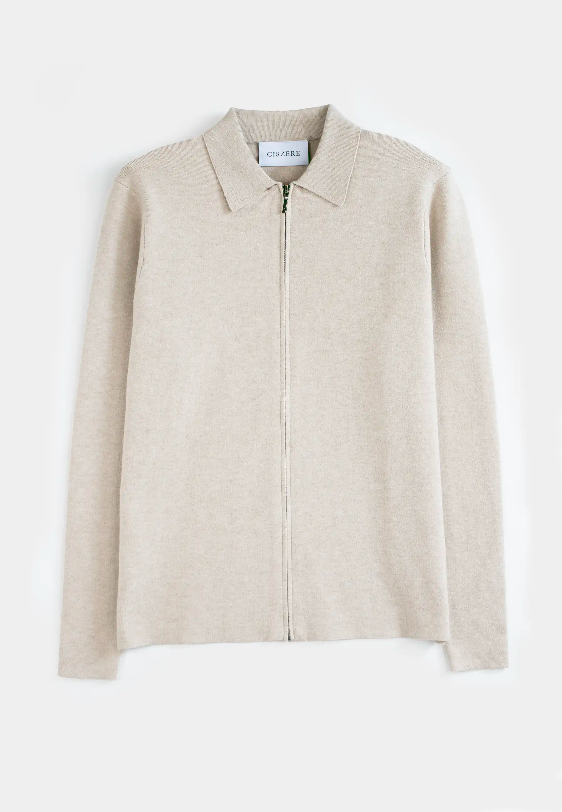Colby knitted full zip - Beige