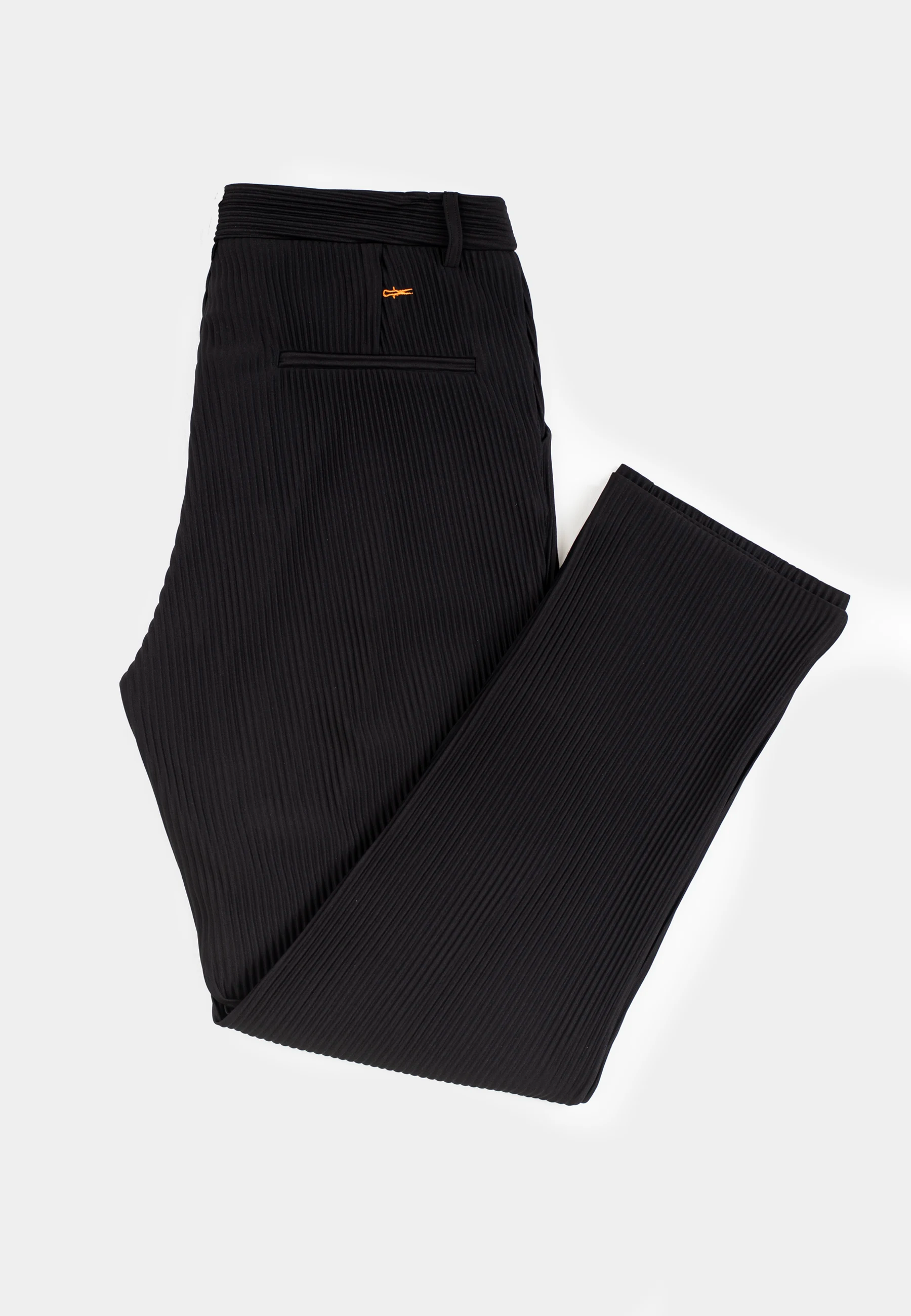 Lugo plisse trouser - Black