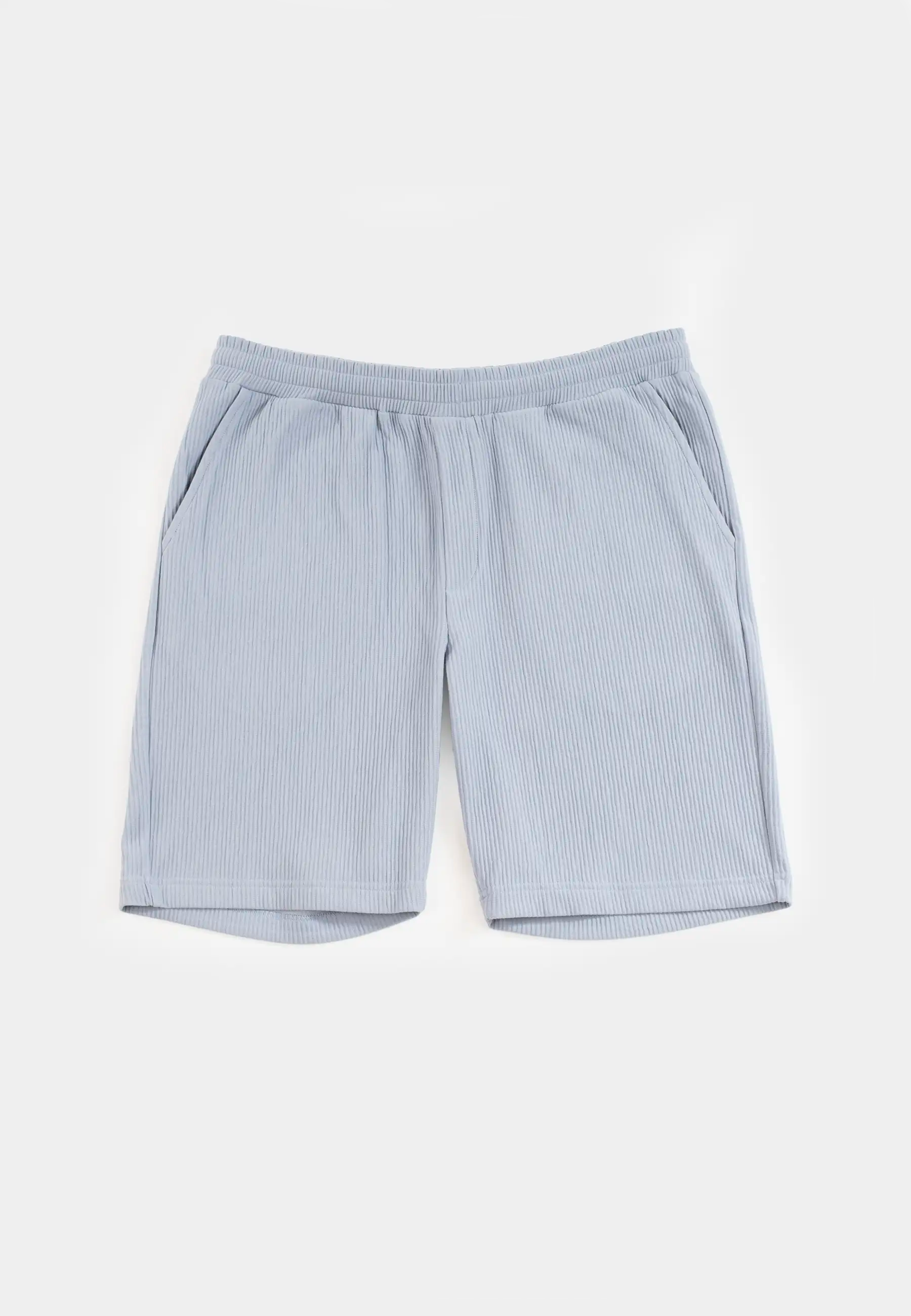 Mian plisse shorts - Light blue