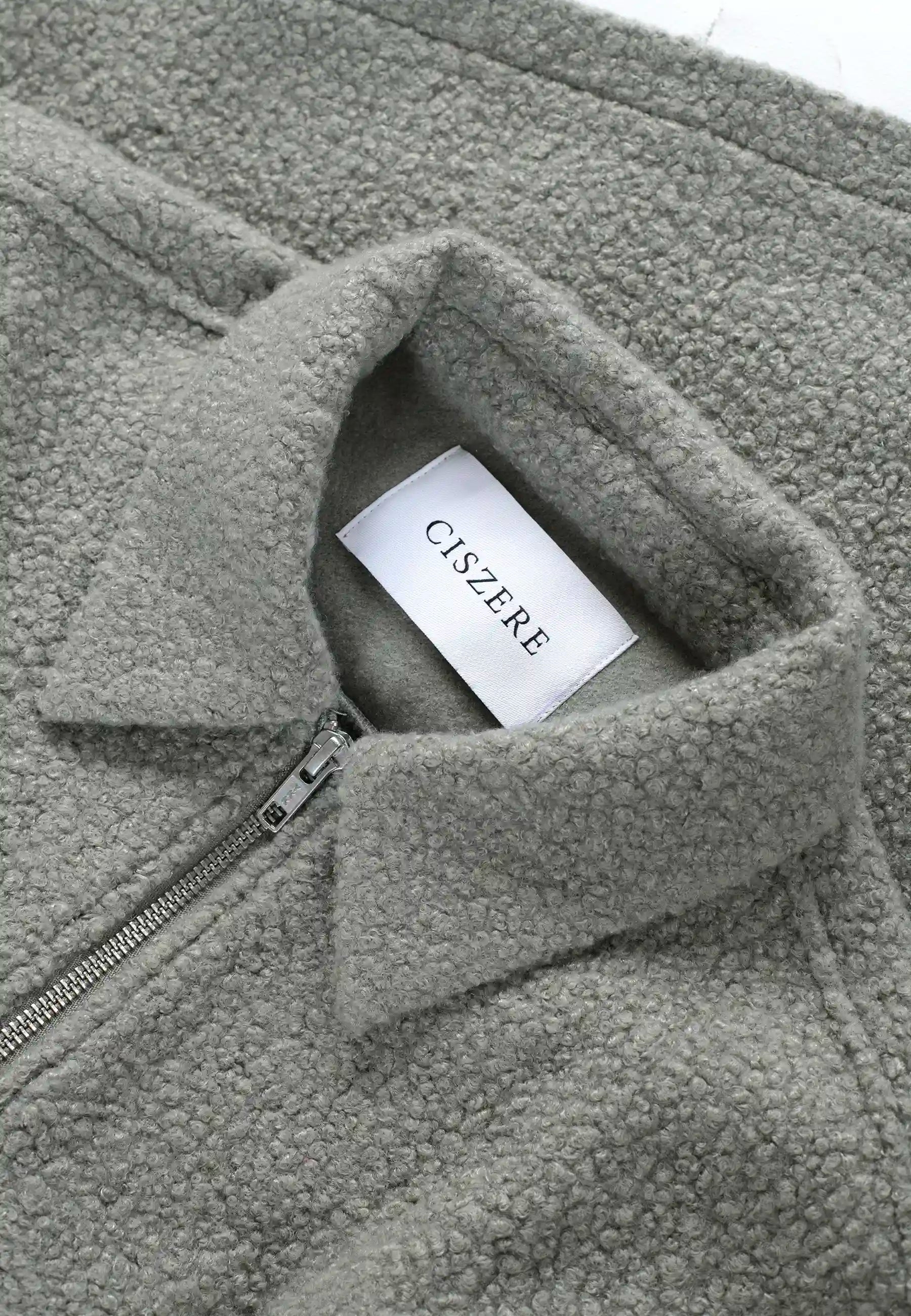 Fred boucle overshirt - Green