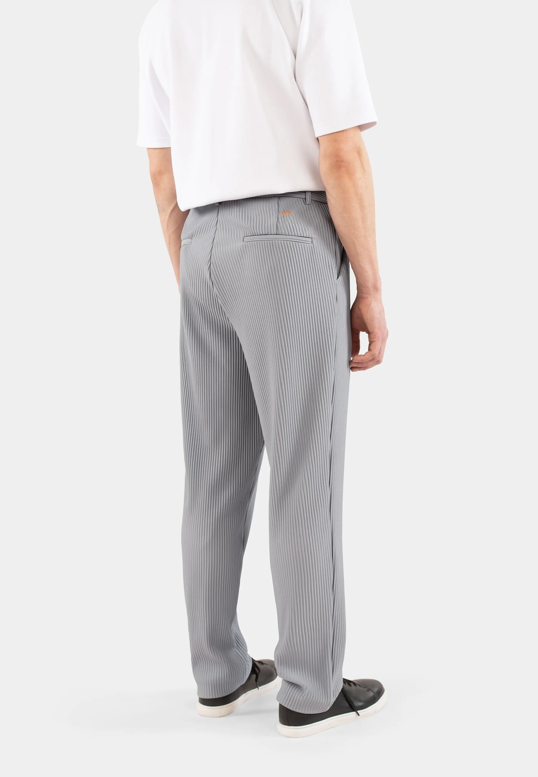 Lugo plisse trouser - Grey