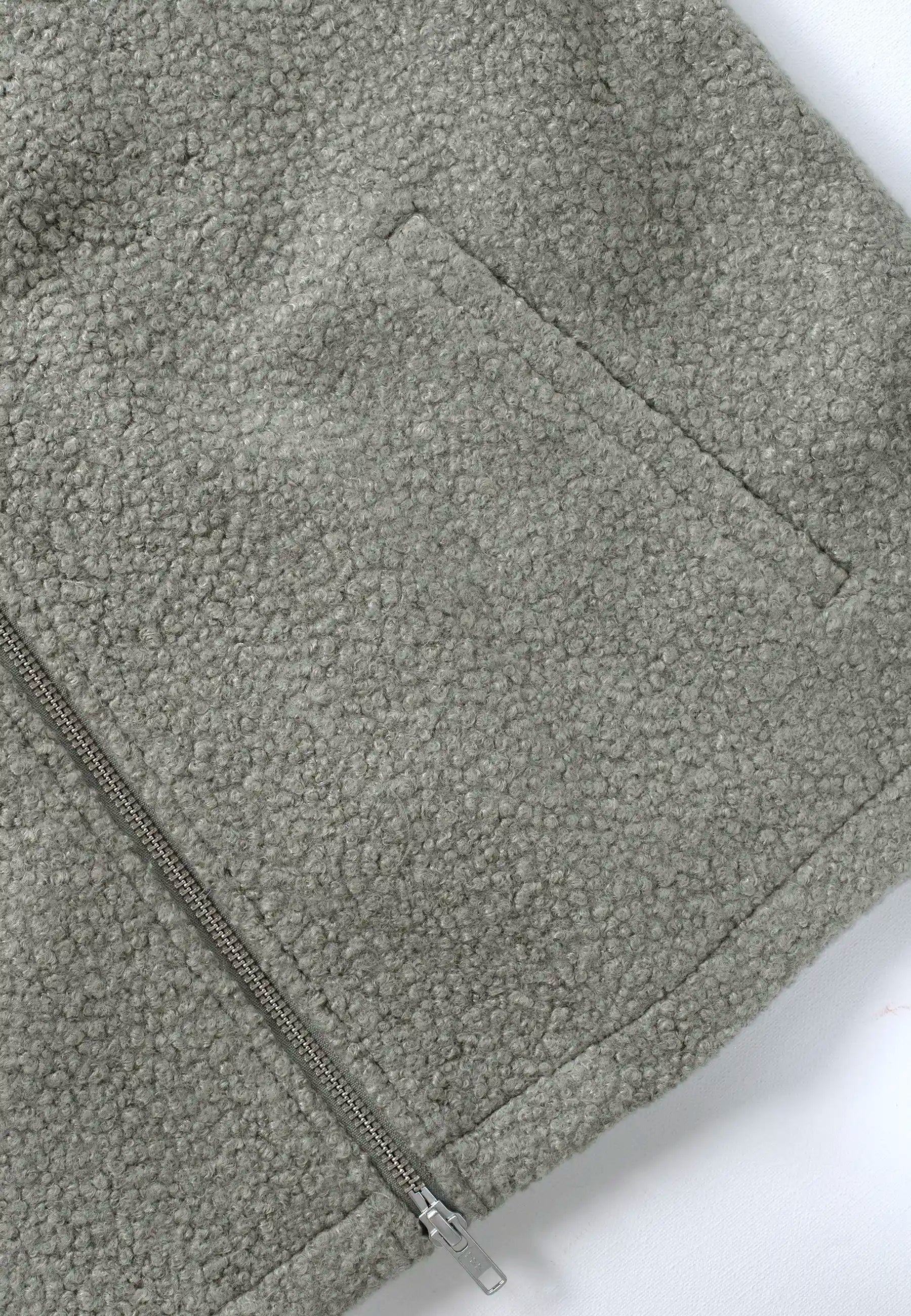 Fred boucle overshirt - Green