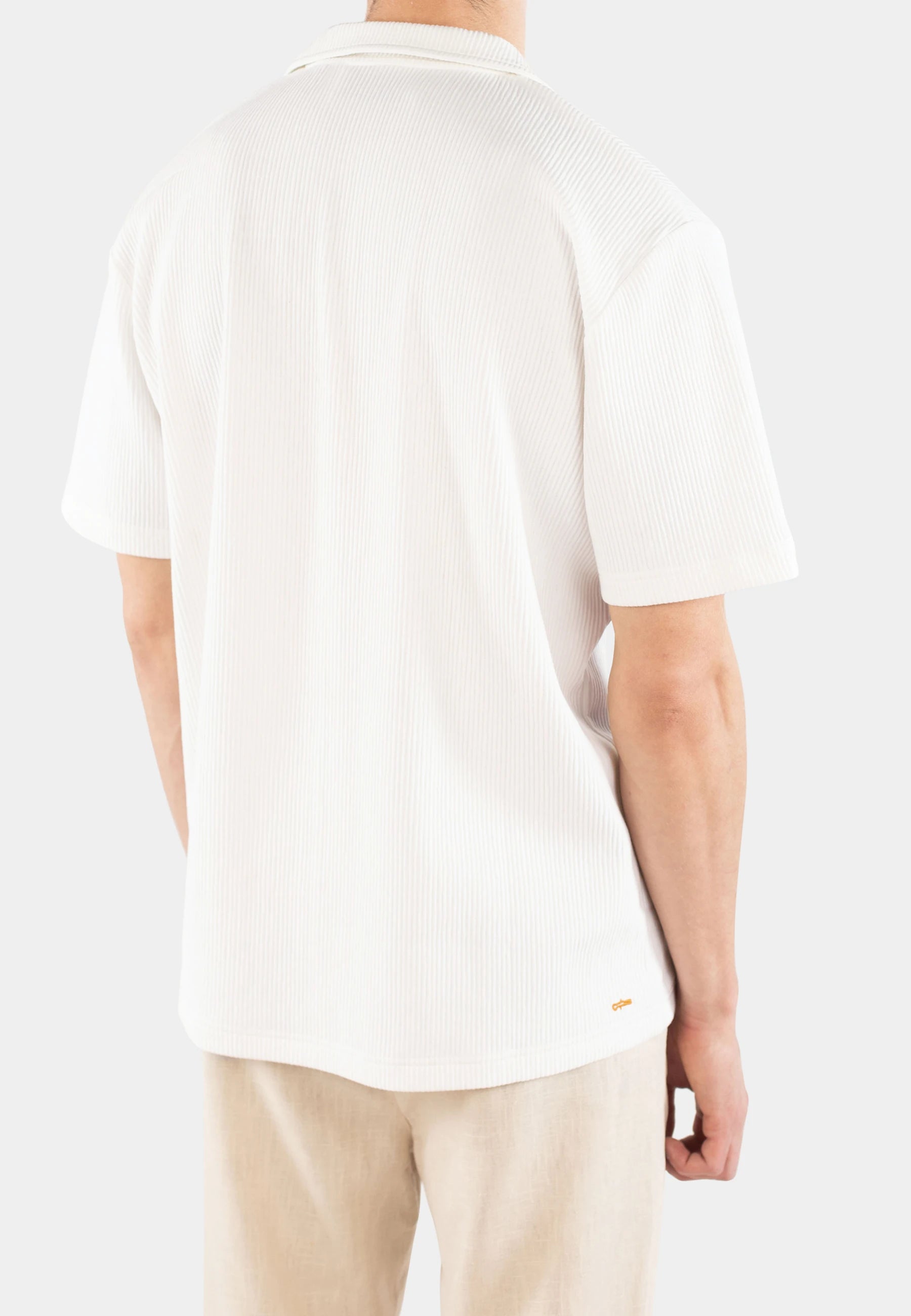 Jack plisse shirt - White