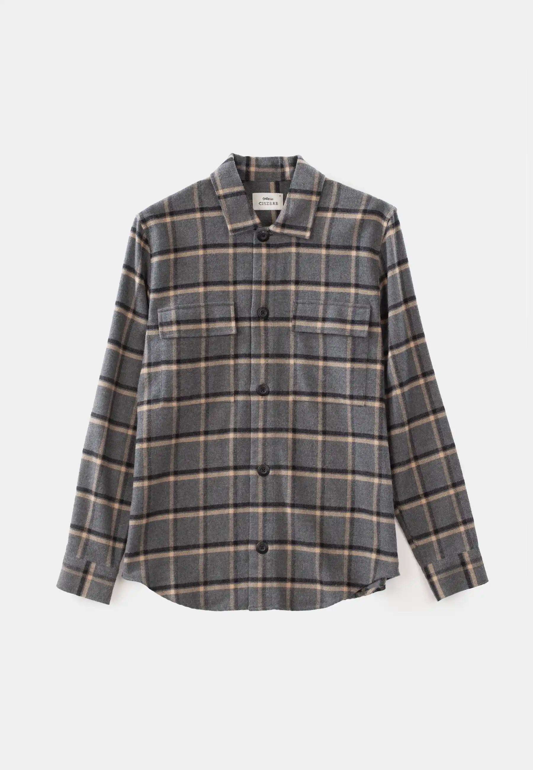 Dean checked overshirt - Checked grey