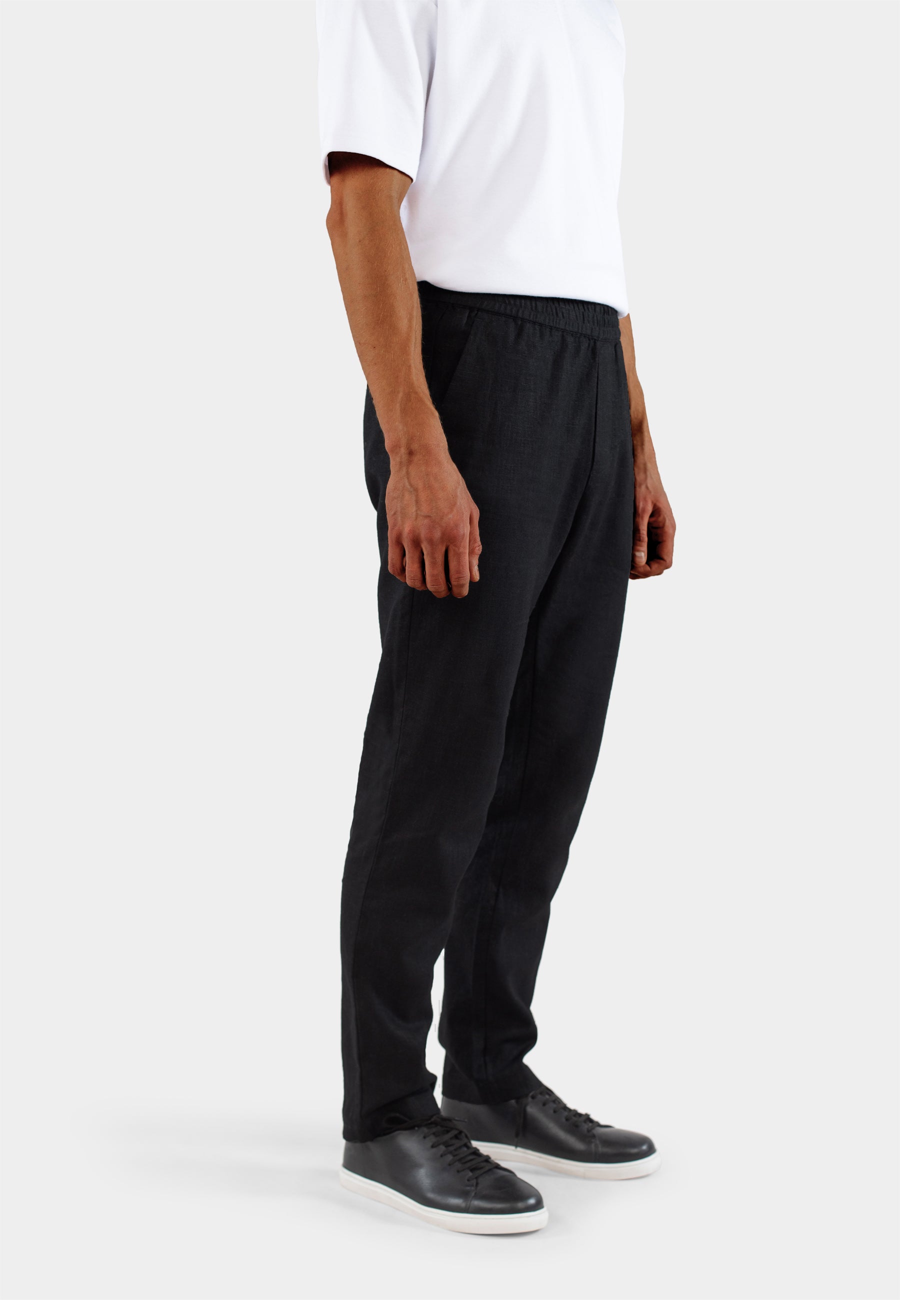 Harlow linen trousers - Black
