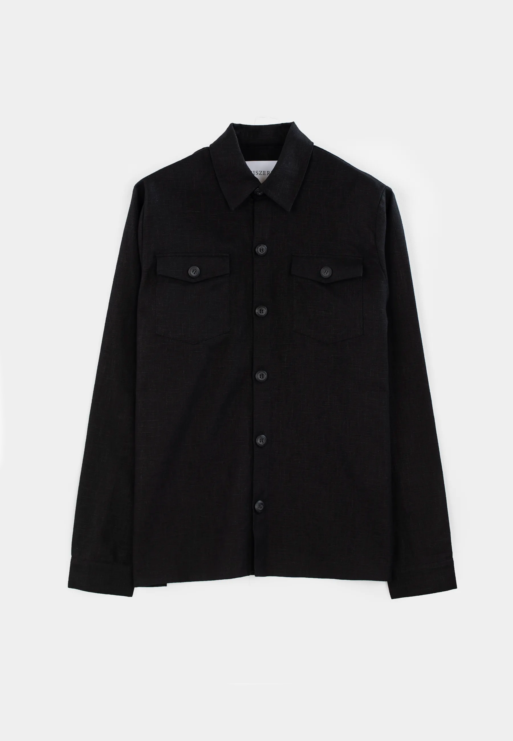 Dani linen overshirt - Black