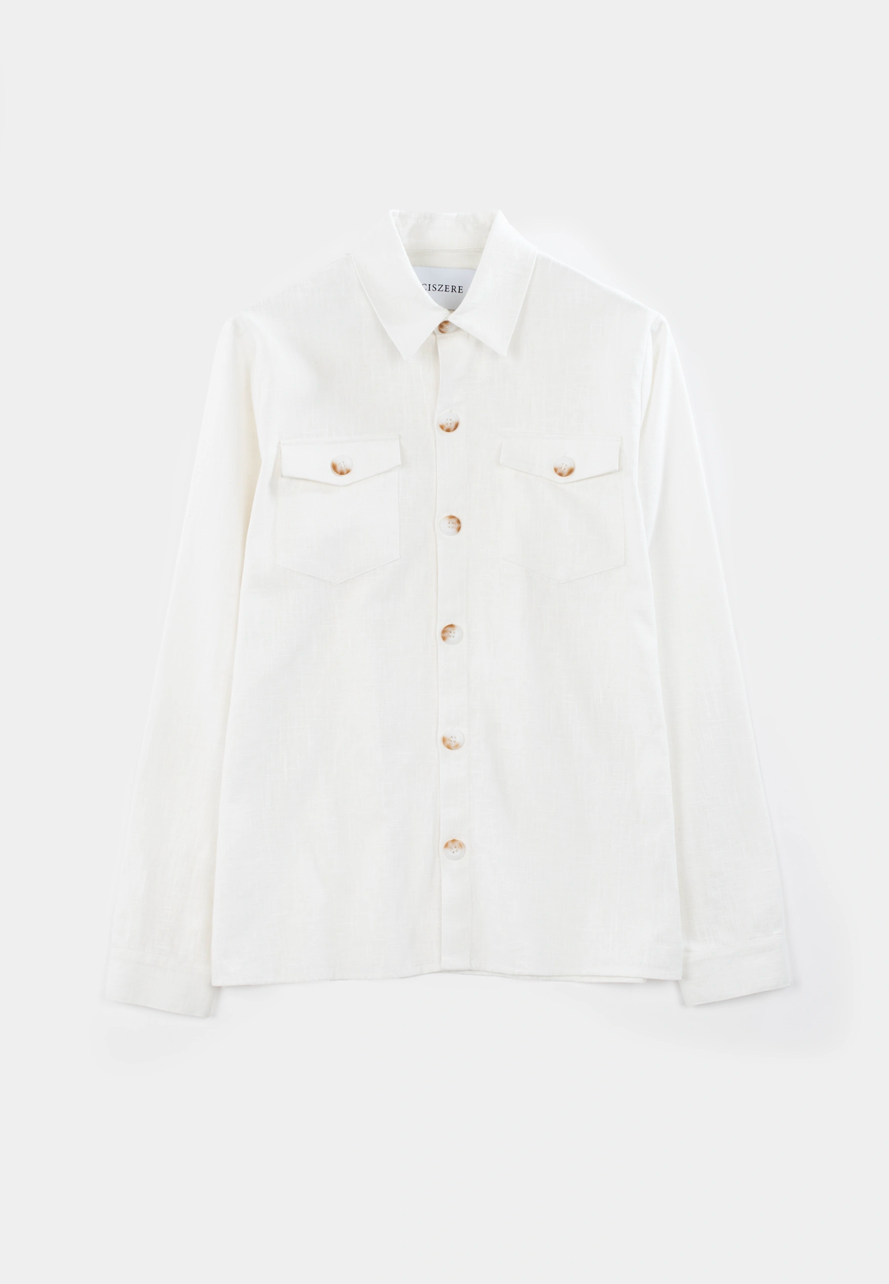 Dani linen overshirt - White