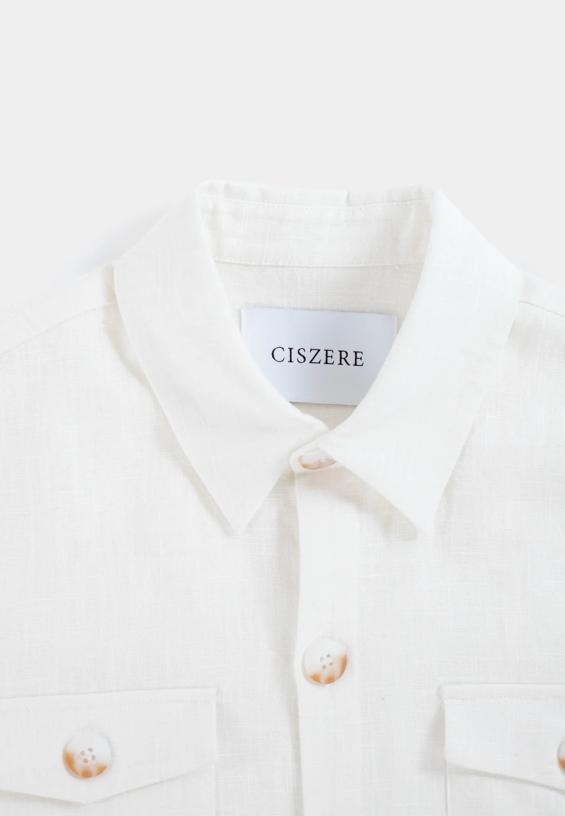 Dani linen overshirt - White