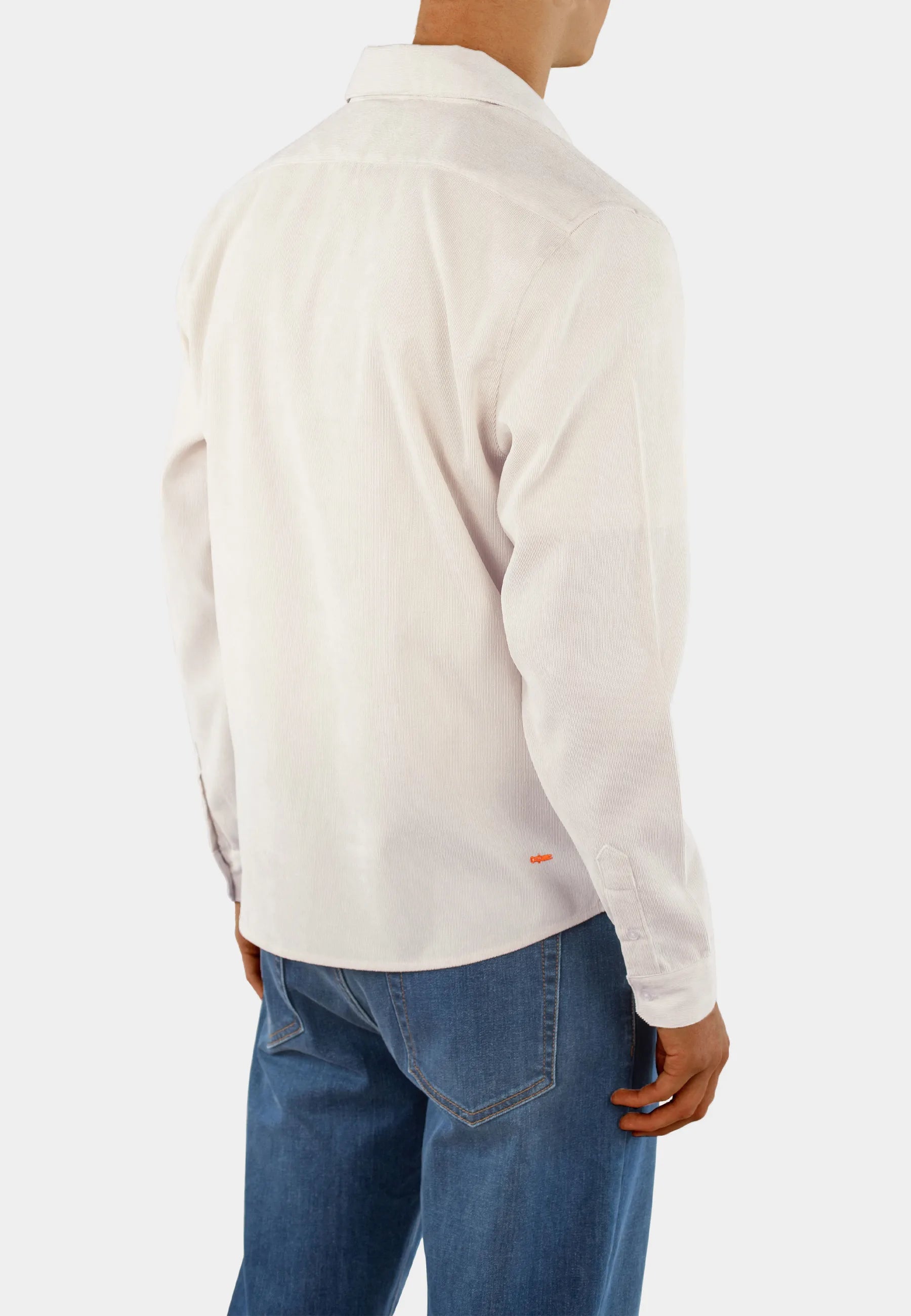 Aden Cord Zip Shirt - Off White