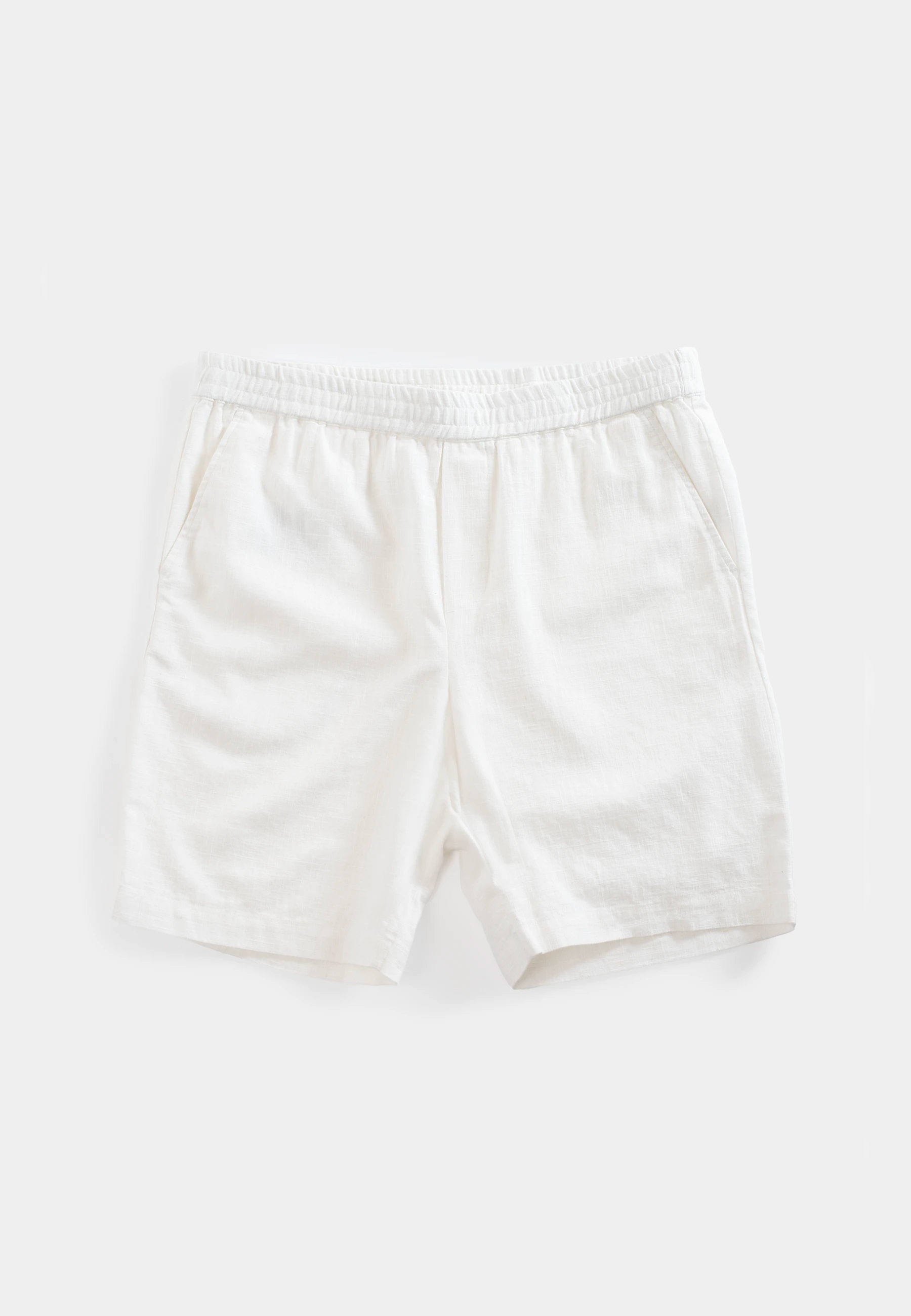 Linen short set - White