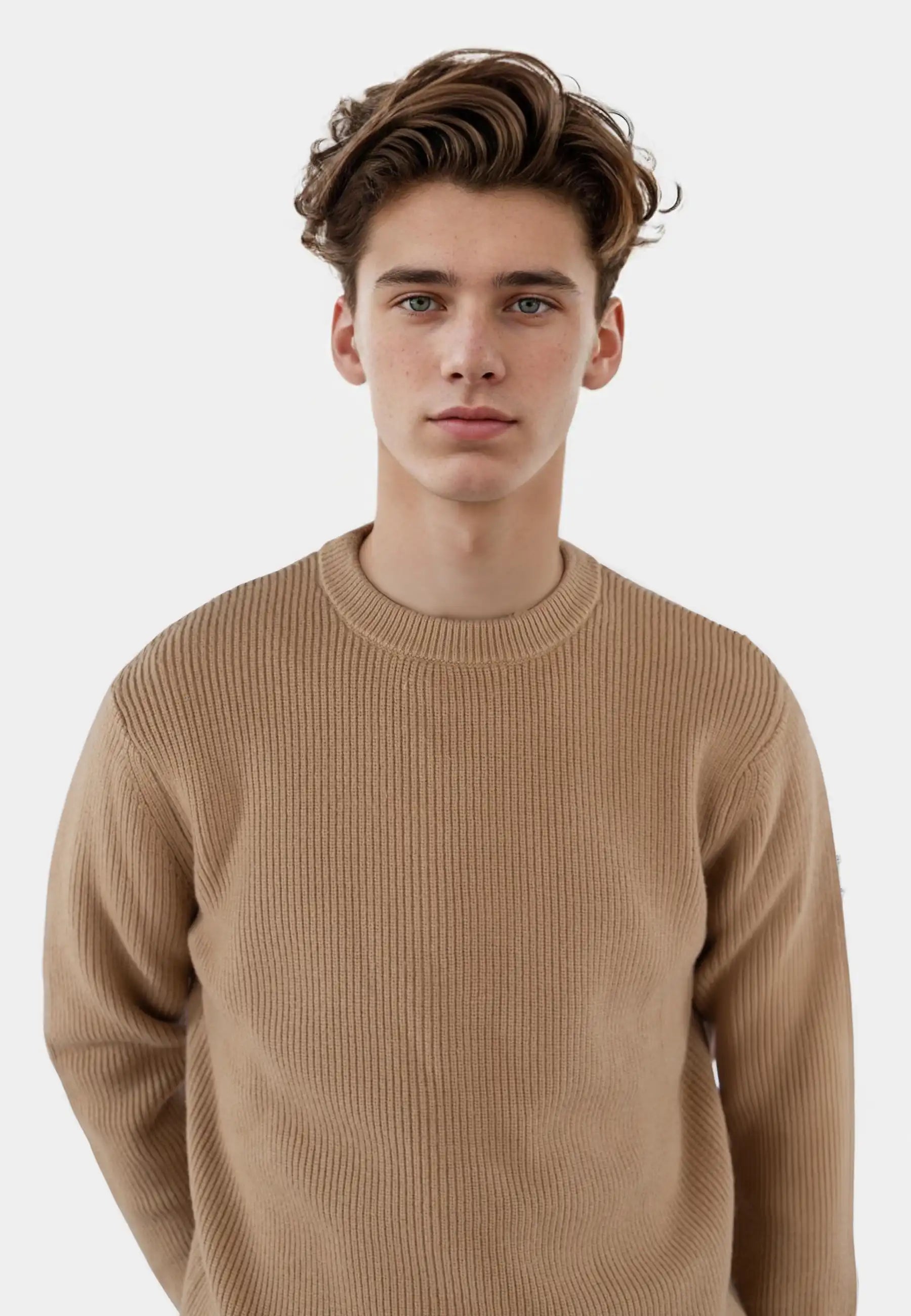 Eddie knitted sweater - Tan