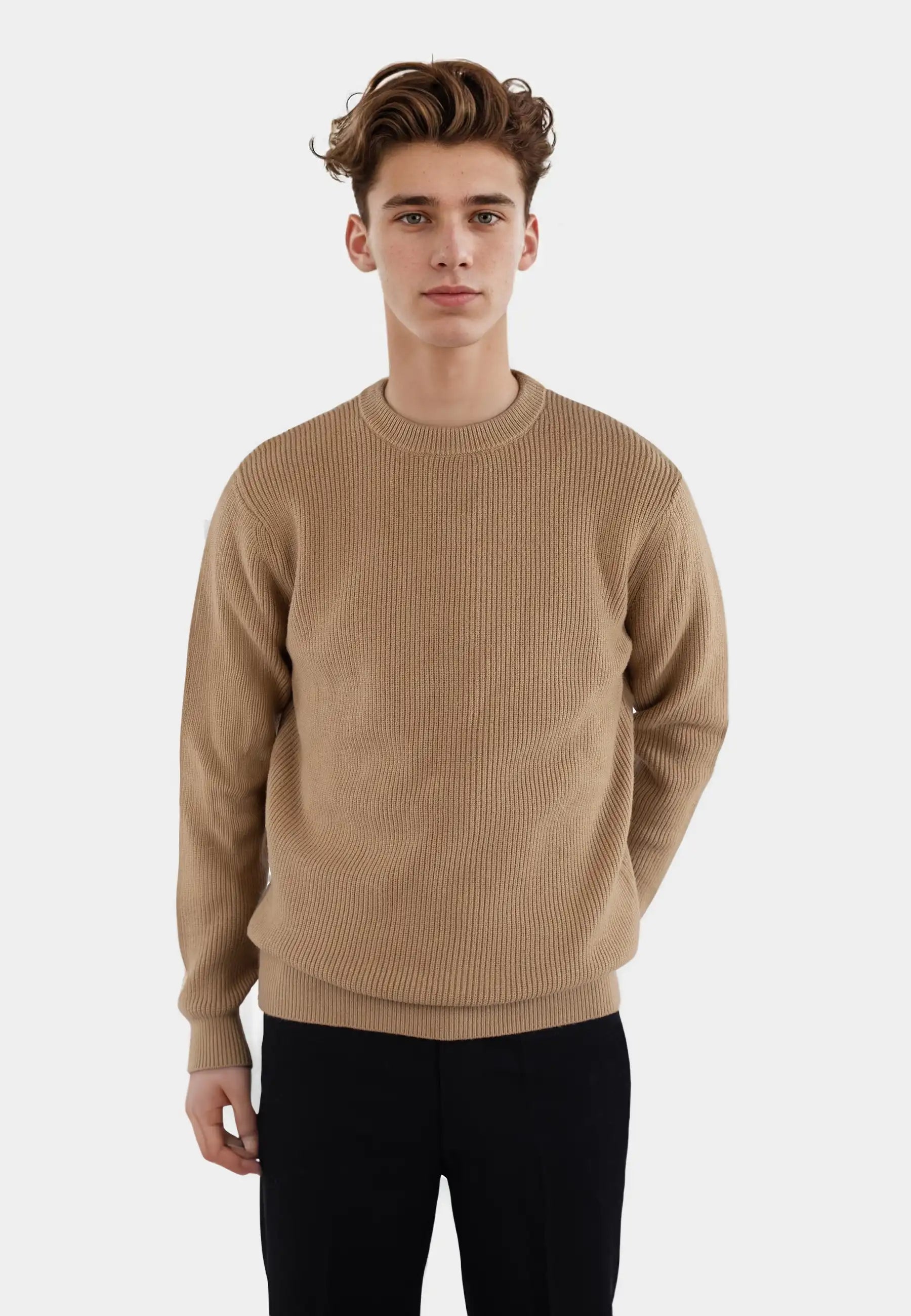 Eddie knitted sweater - Tan