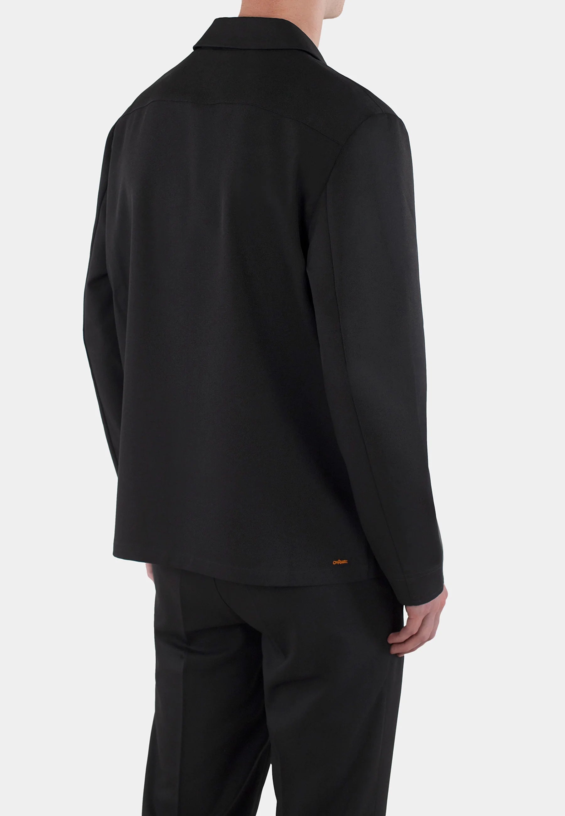 Evander suit zip overshirt - Black