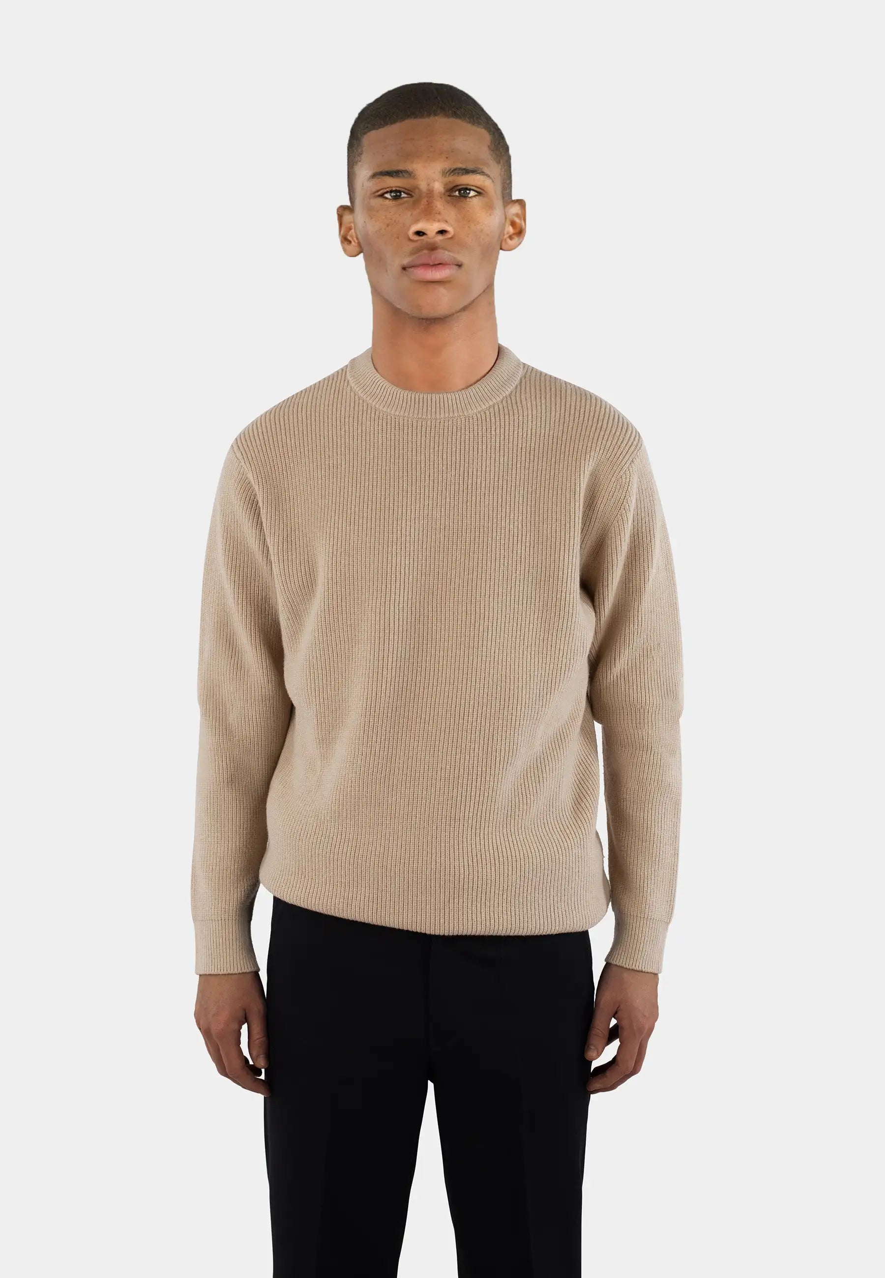 Eddie knitted sweater - Beige