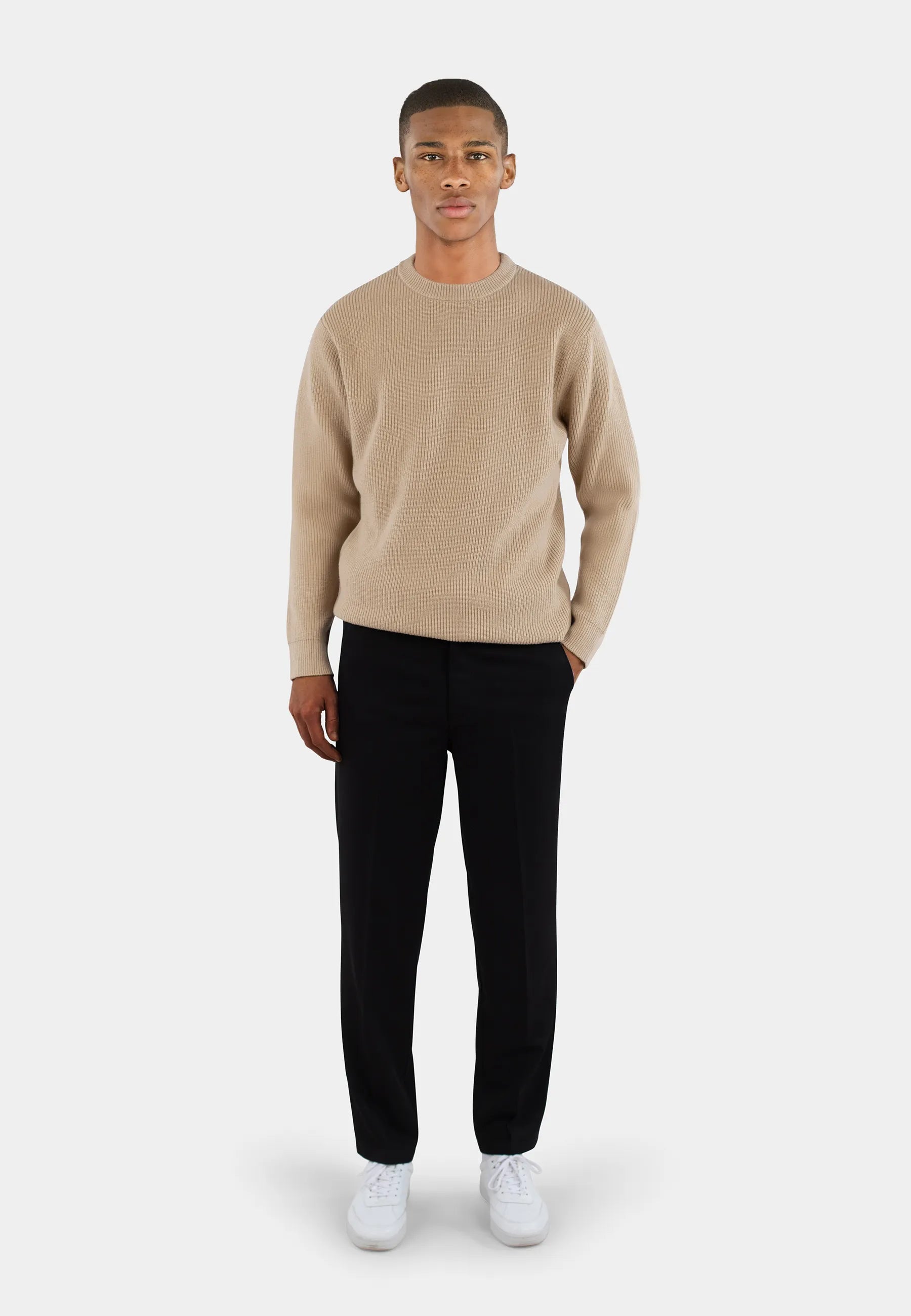 Eddie knitted sweater - Beige