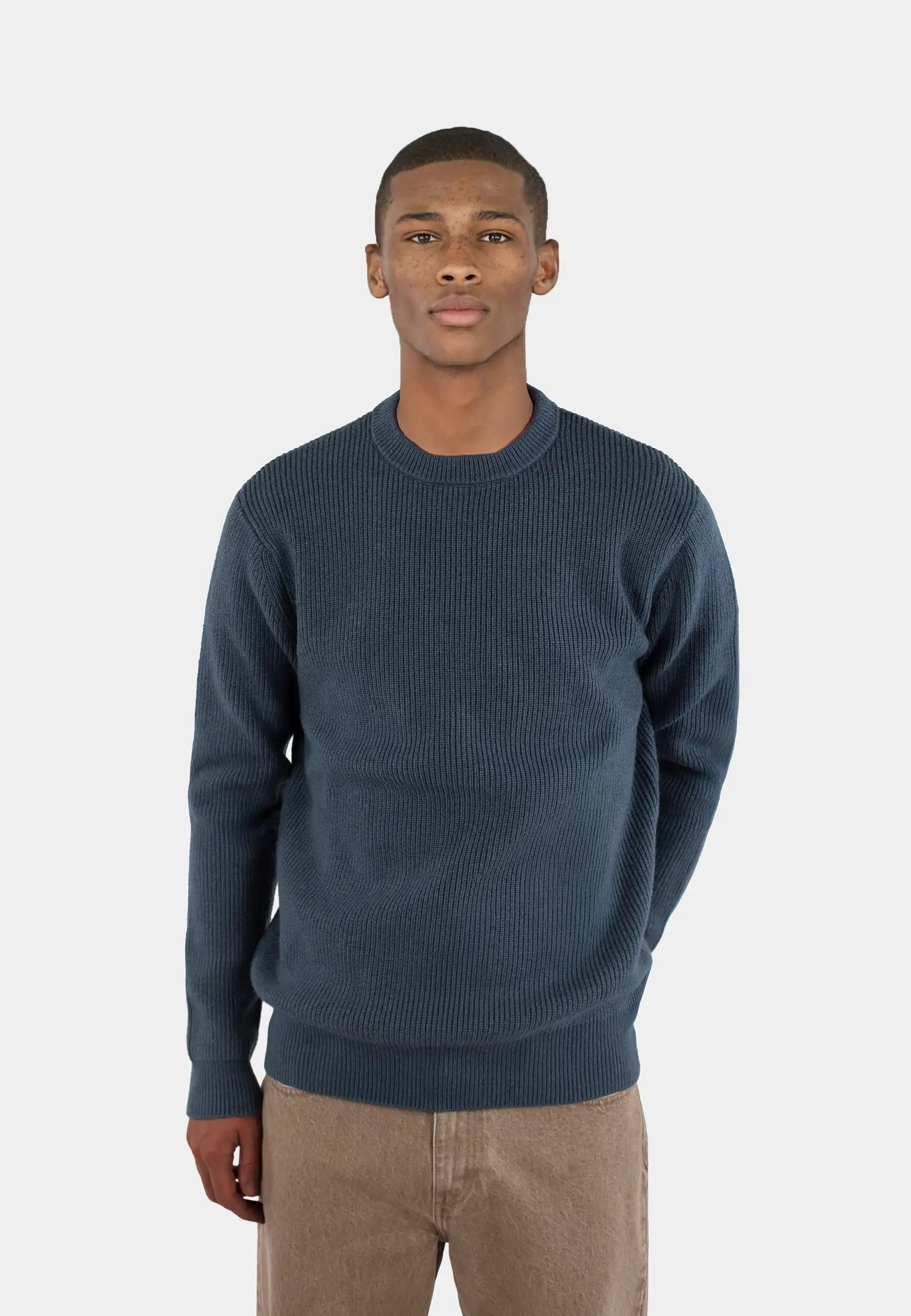 Eddie knitted sweater - Orion blue